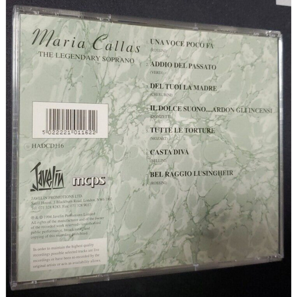 Maria Callas - The Legendary Soprano (CD)
