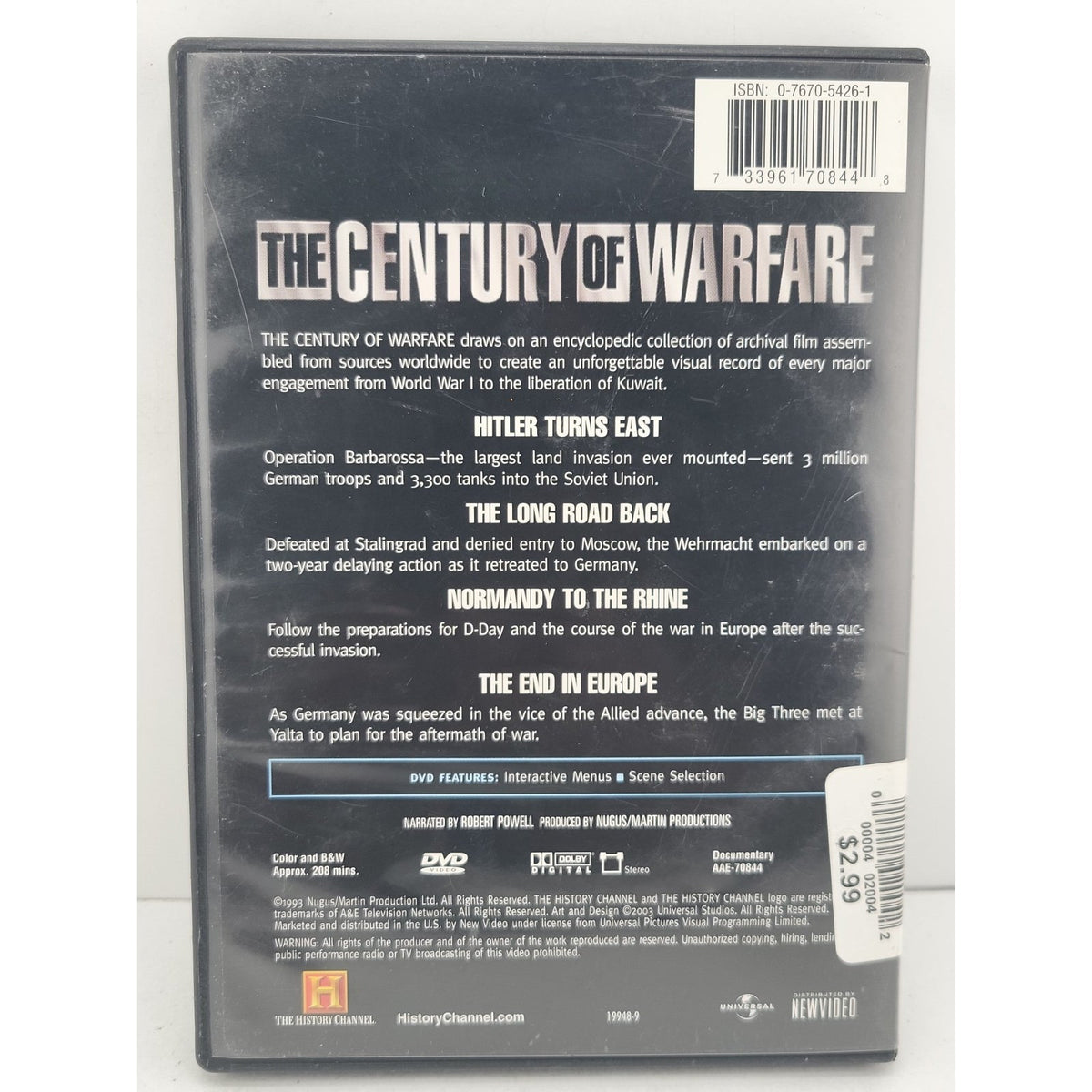 The Century Of Warfare DVD