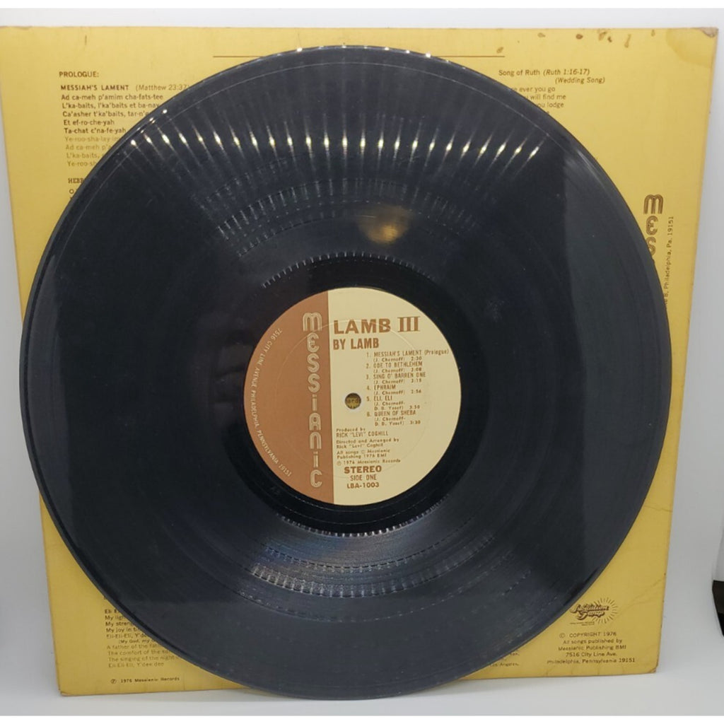 Messianic Lamb III By Lamb (Record)