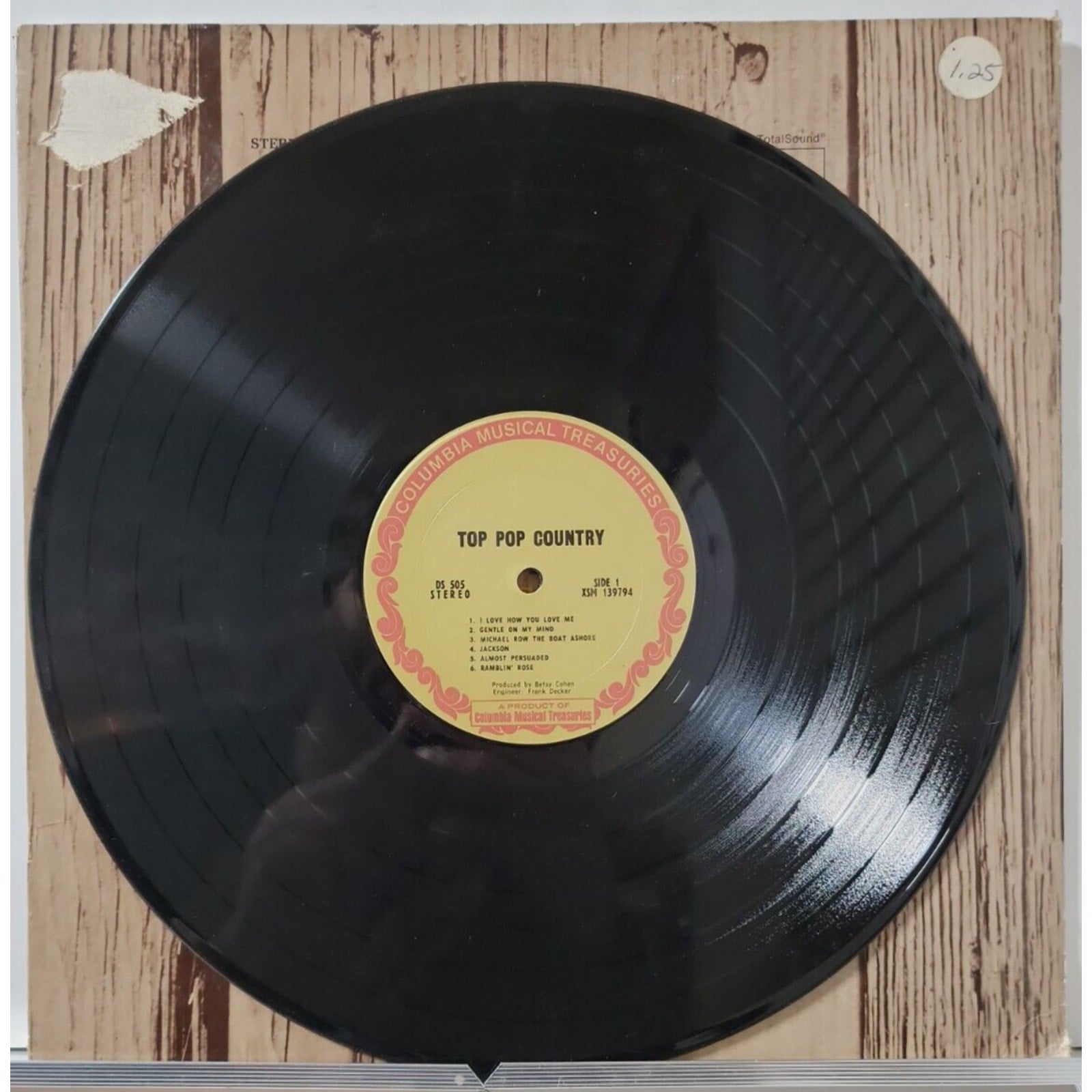 The Billy Sherrill Singers – Top Pop Country (Record)