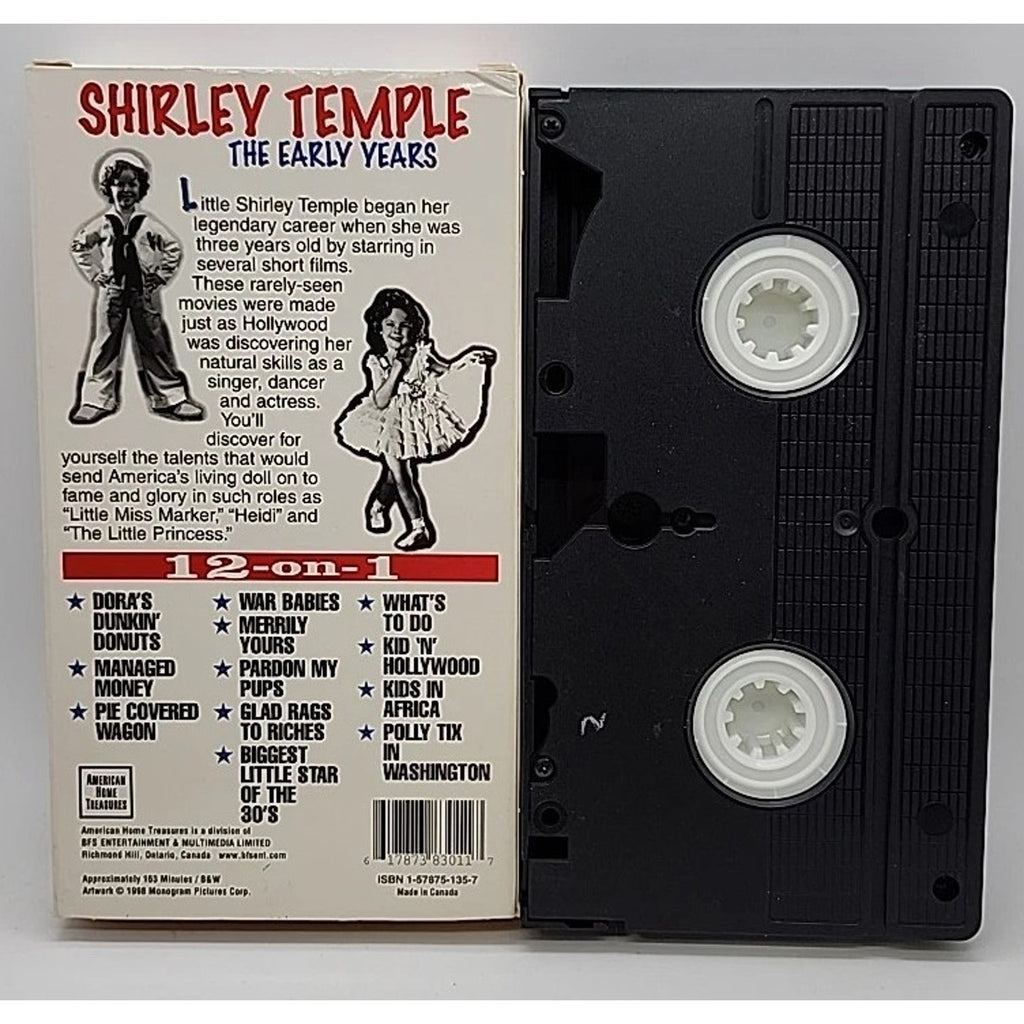 Shirley Temple - The Early Years Box Set (VHS, 1999)