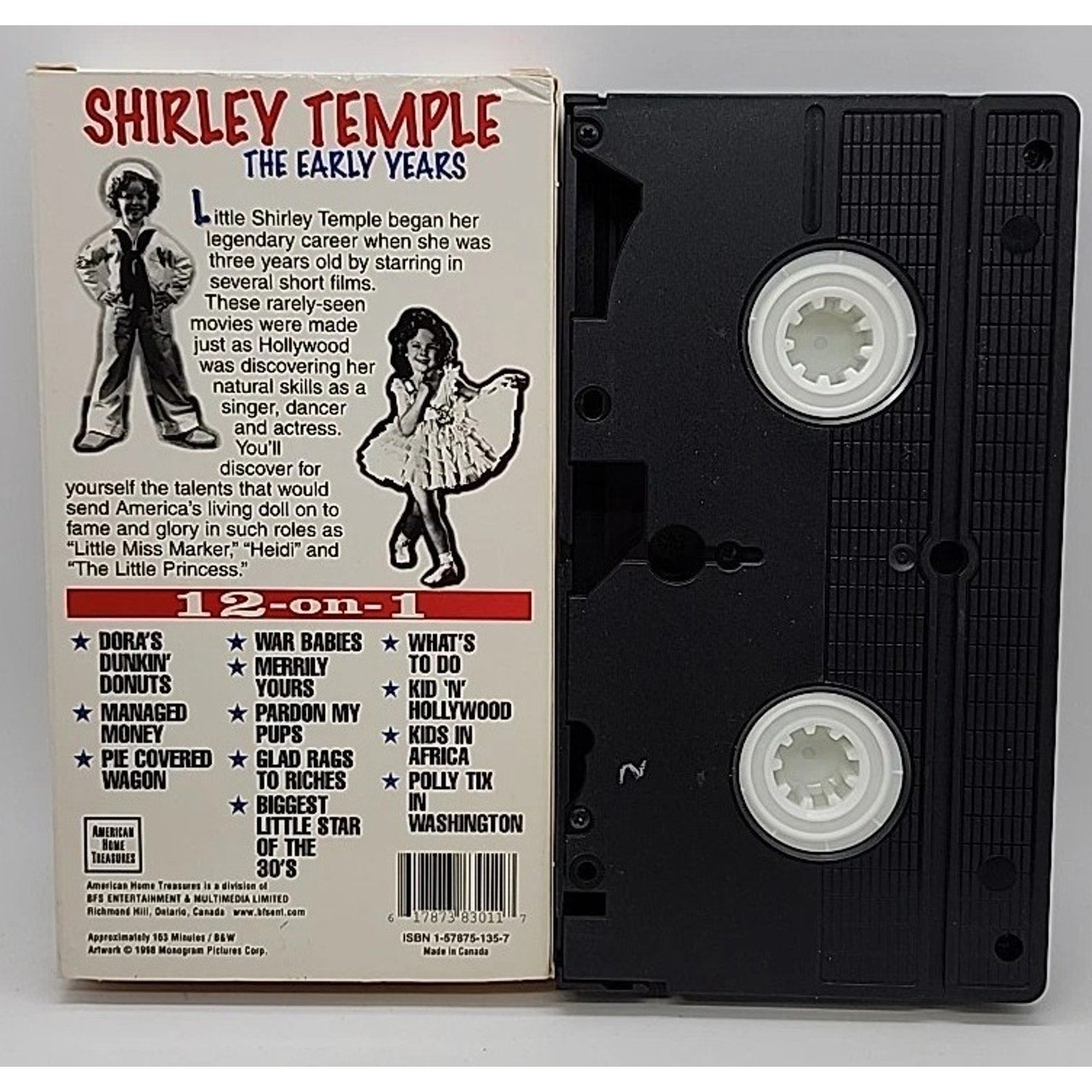 Shirley Temple - The Early Years Box Set (VHS, 1999)