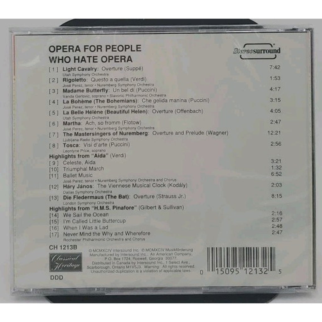 Opera for People Who Hate Opera - Audio CD By Opera