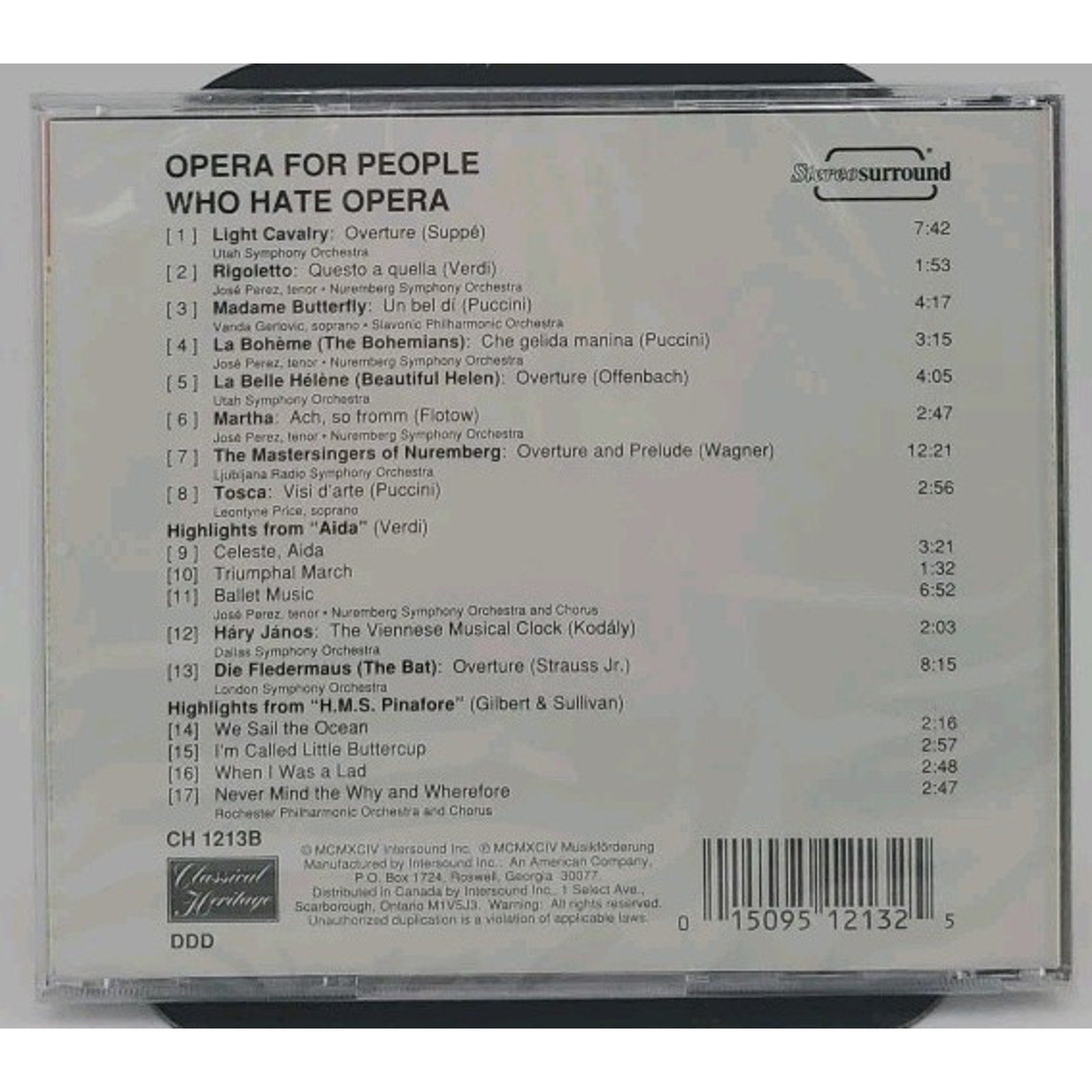 Opera for People Who Hate Opera - Audio CD By Opera