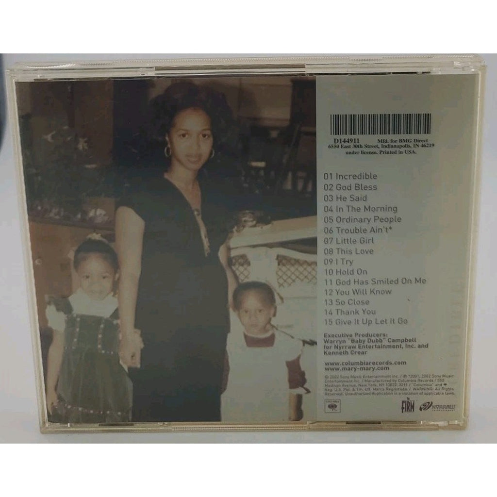 Incredible by Mary Mary (CD, 2002)