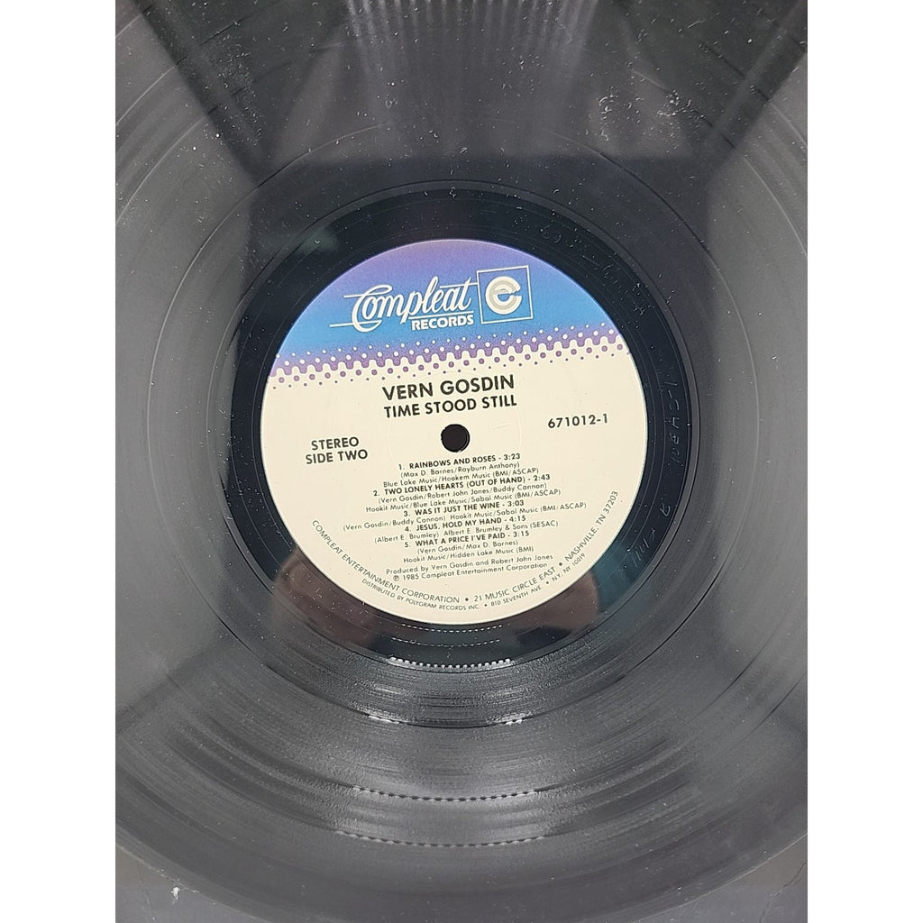 Vern Gosdin - Time Stood Still LP Record 1985 Compleat Country 33RPM