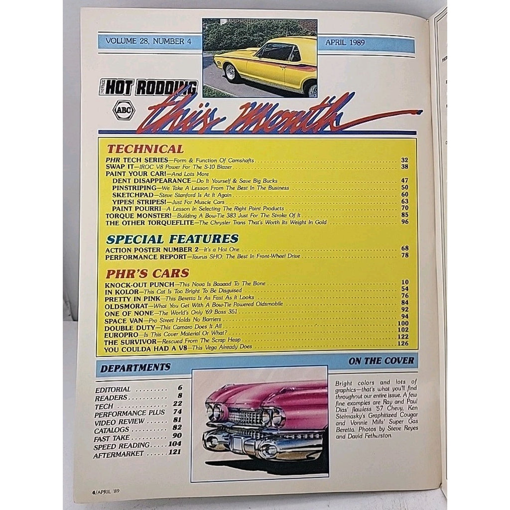 Popular Hot Rodding Magazine - April 1989 - Volume 28 Number 4