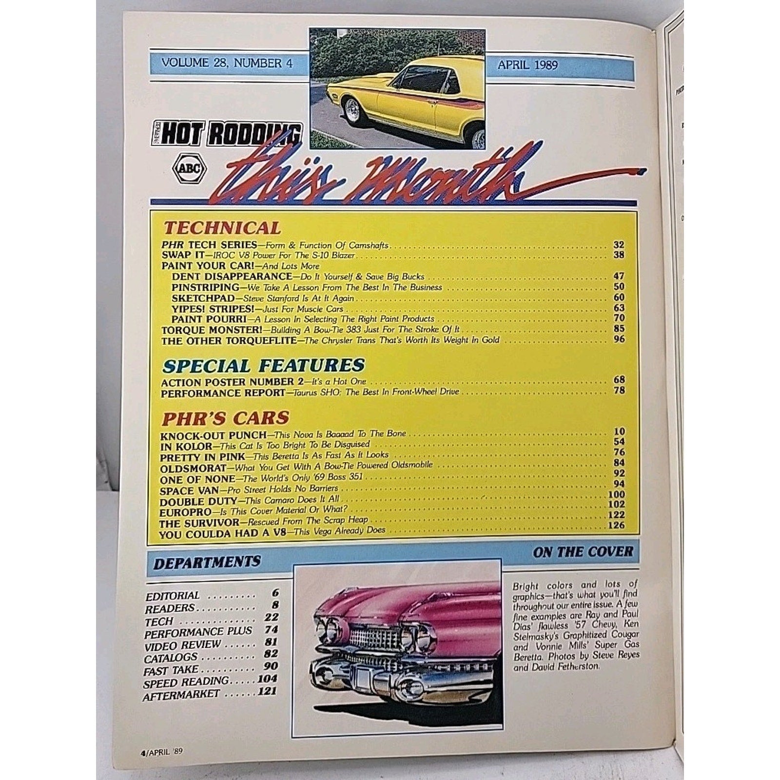 Popular Hot Rodding Magazine - April 1989 - Volume 28 Number 4