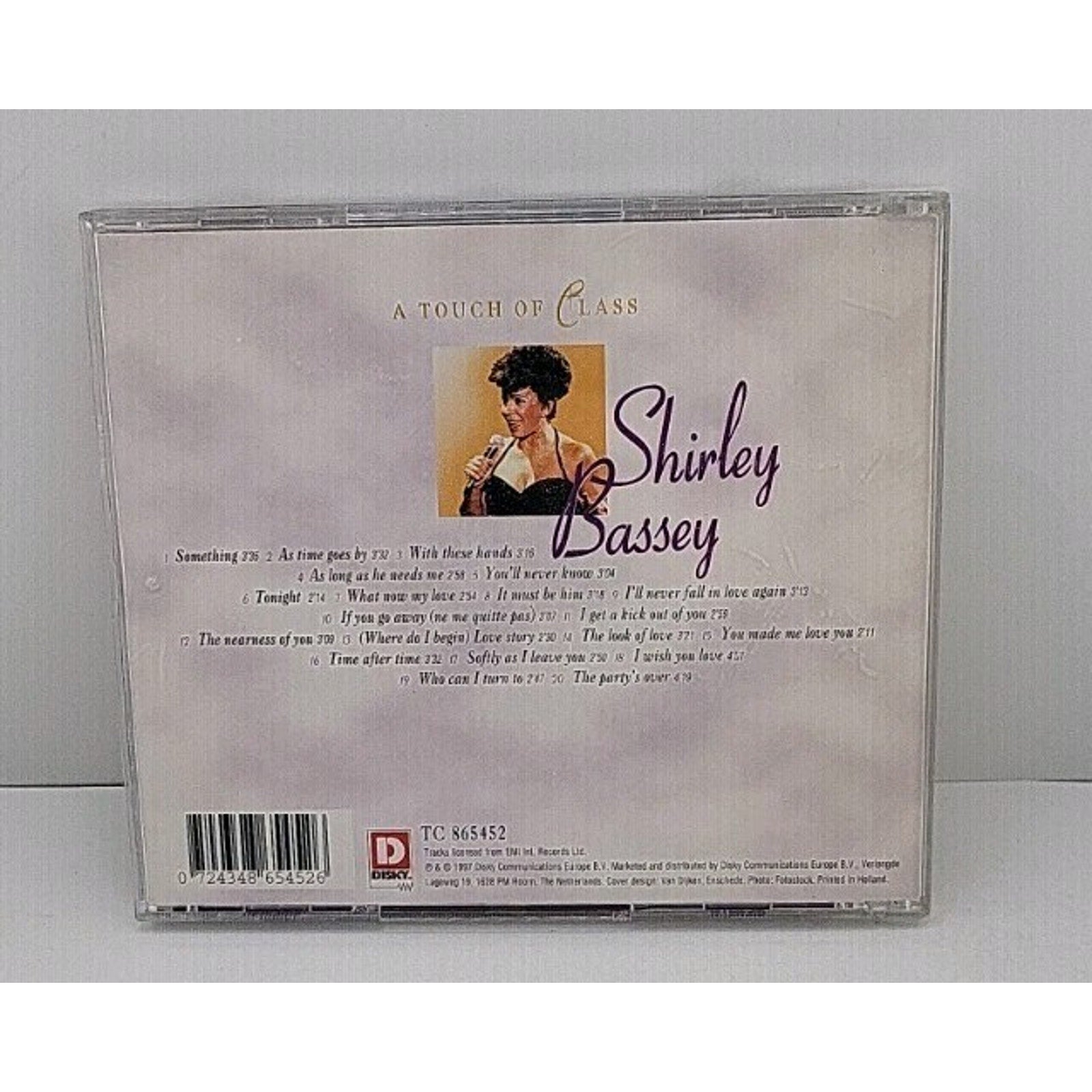 Touch of Class by Shirley Bassey (CD, Feb-1998, Disky (Netherlands))