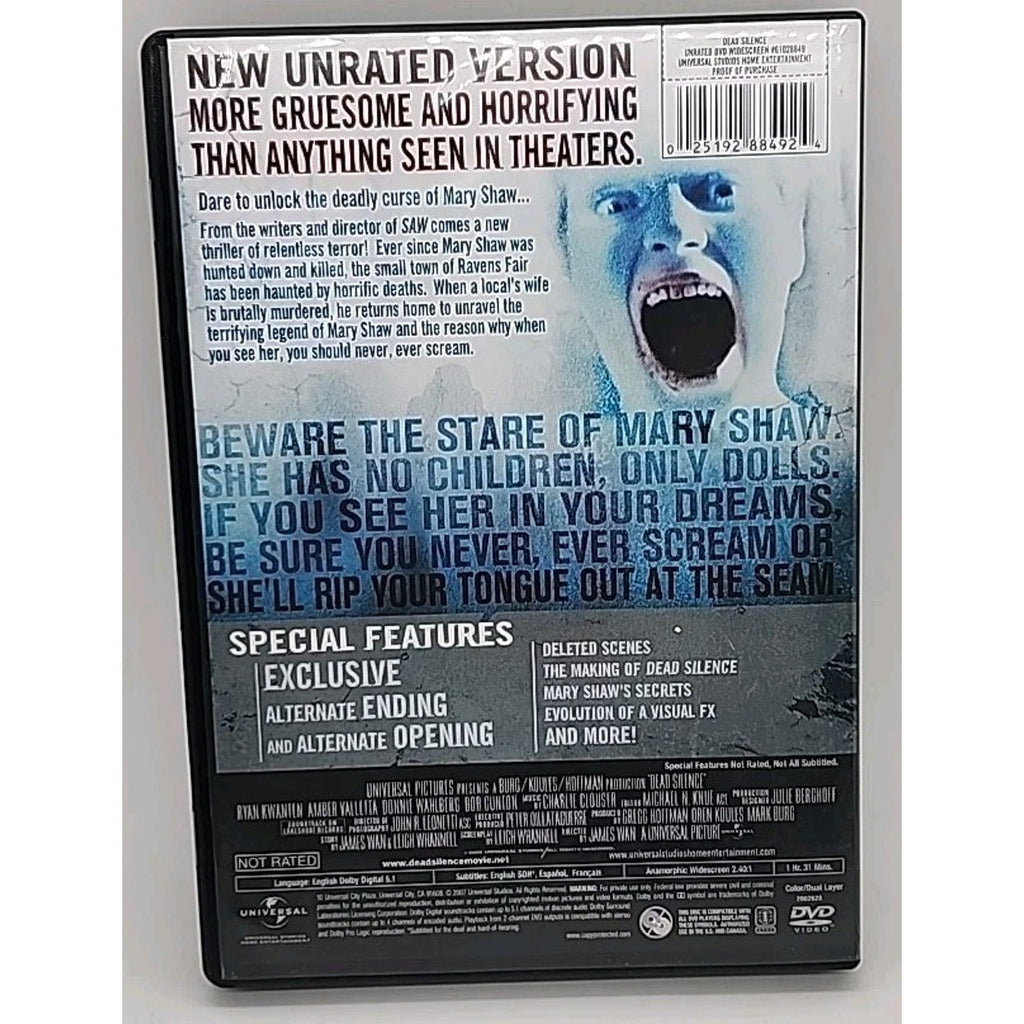 Dead Silence (Unrated) (DVD, 2007)