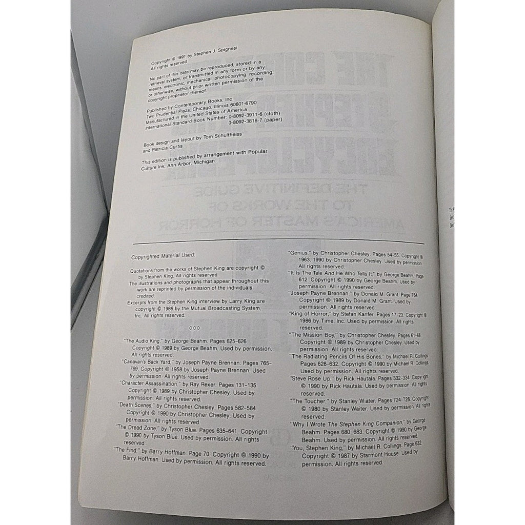 Complete Stephen King Encyclopedia by Stephen J. Spignesi (1993, Trade...