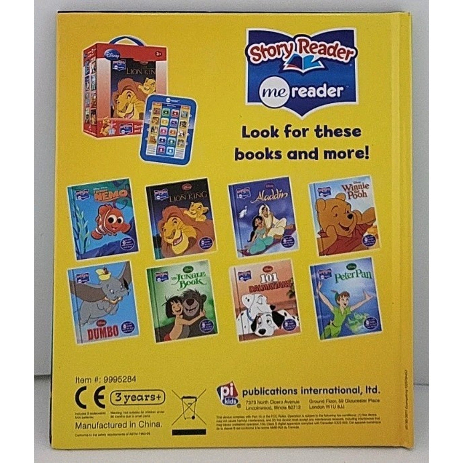 Me Reader Toy Story 3 Book Hardcover Book Only