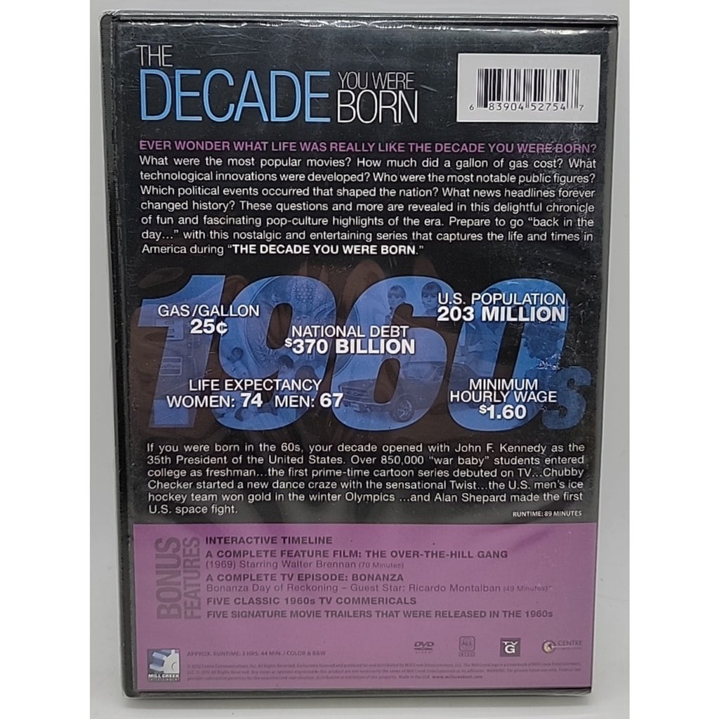 The Decade You Were Born: 1960s (DVD, 2012) *Brand New*