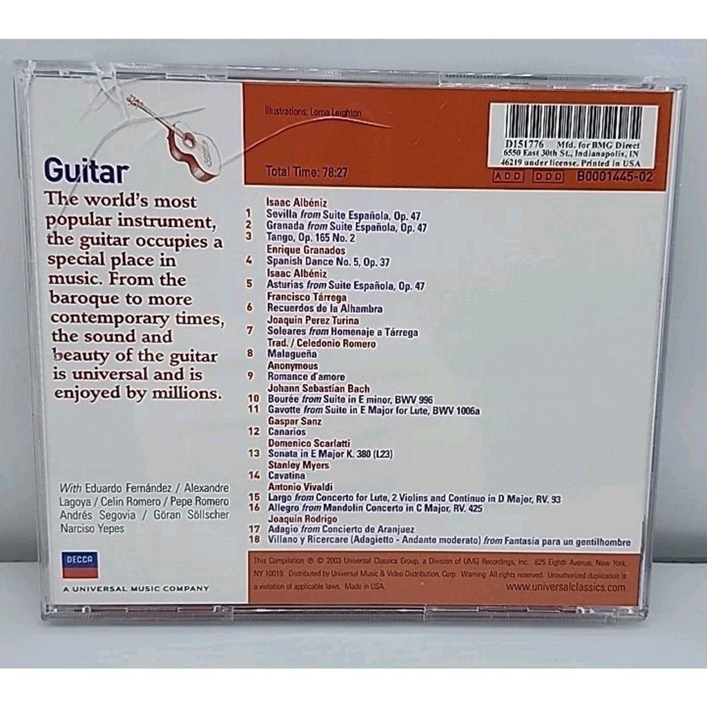 Guitar Greatest Hits - Various Artists - 2003 Decca Total Time 78:27 Audio CD