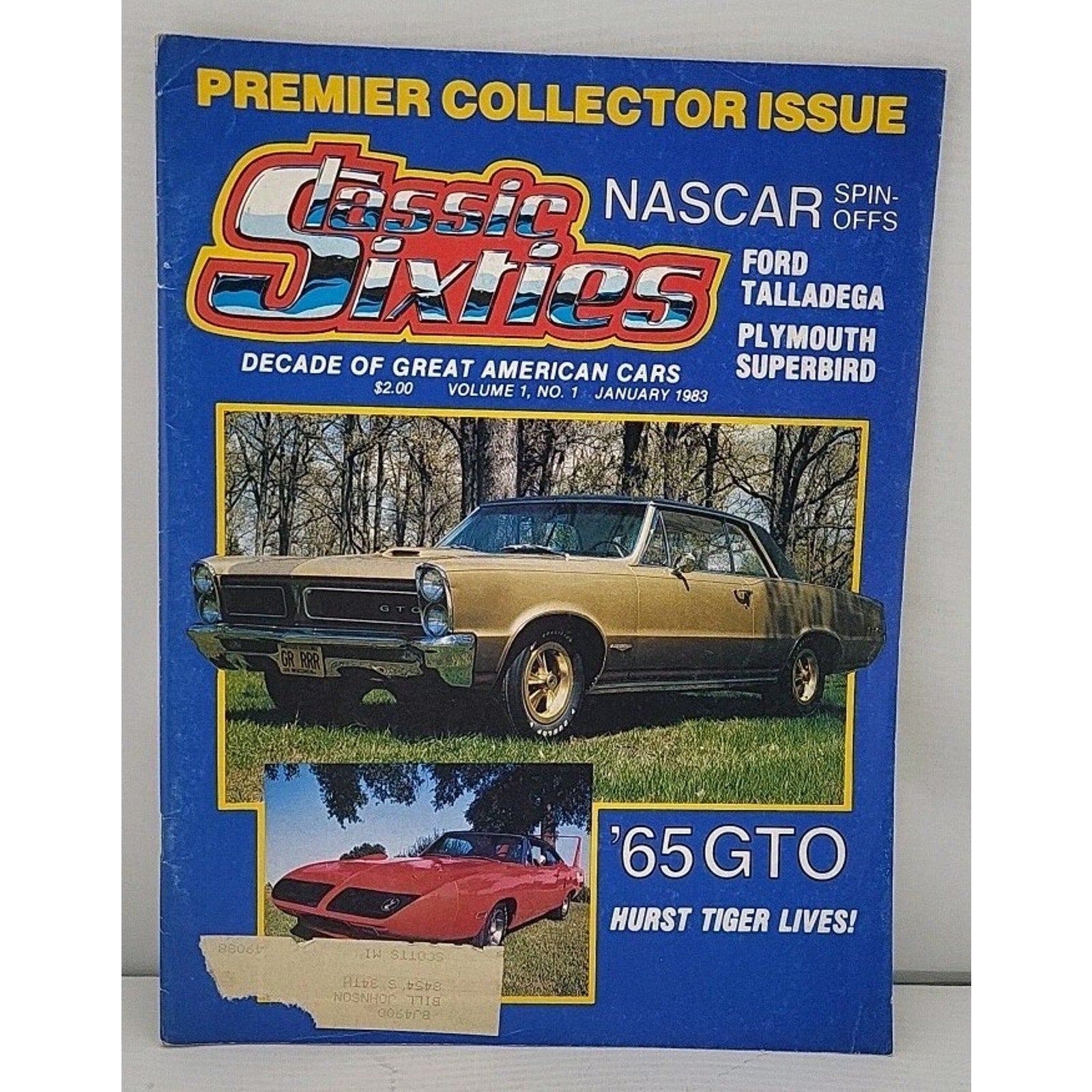 Classical Sixties Decade Of Great American Cars Volume 1 No 1 January 1983