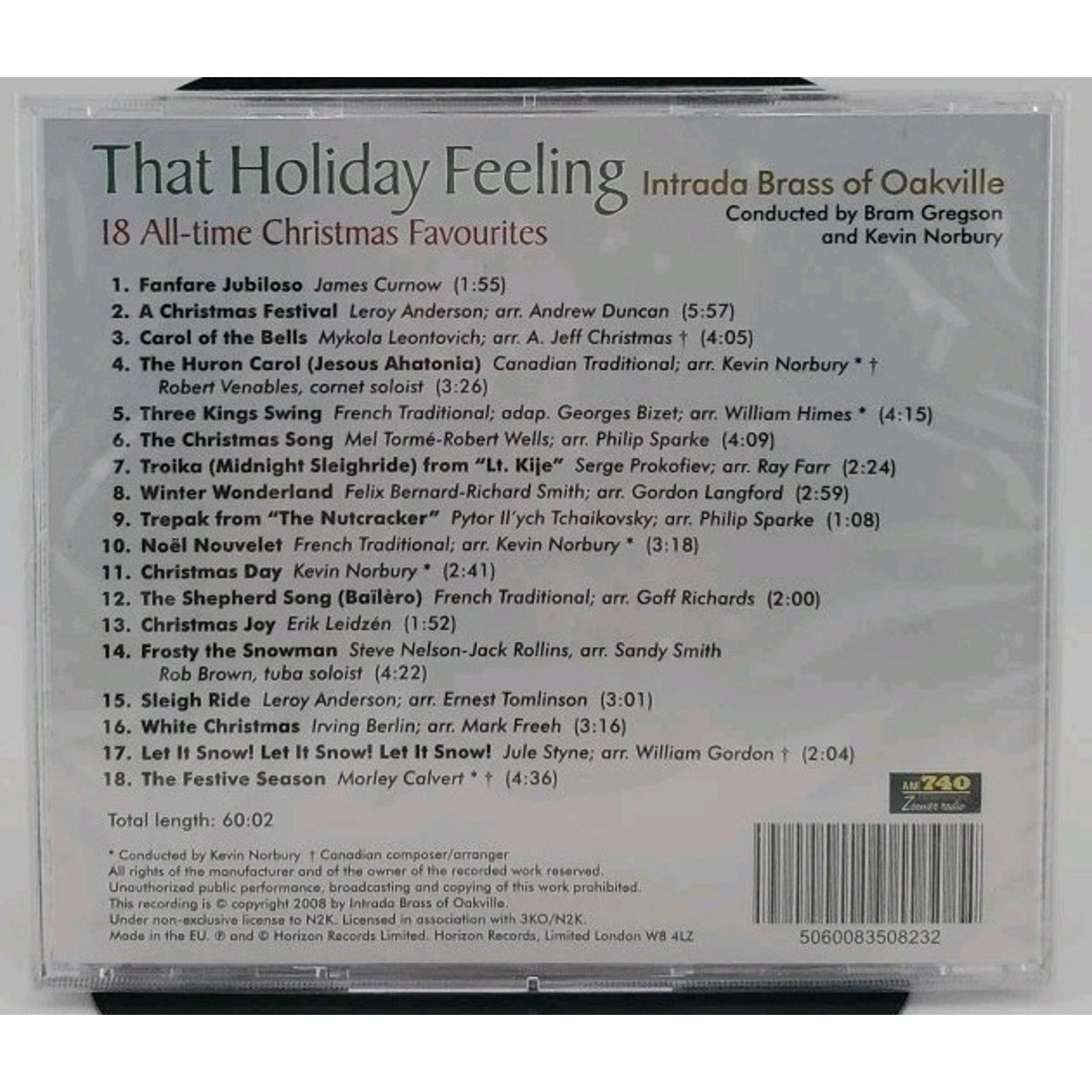 That Holiday Feeling - Intrada Brass Of Oakville CD *Brand New*