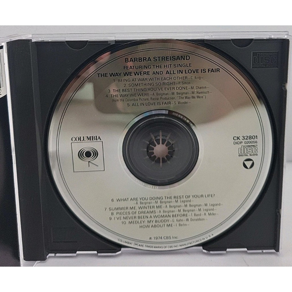 Way We Were by Barbra Streisand (CD, 1990)