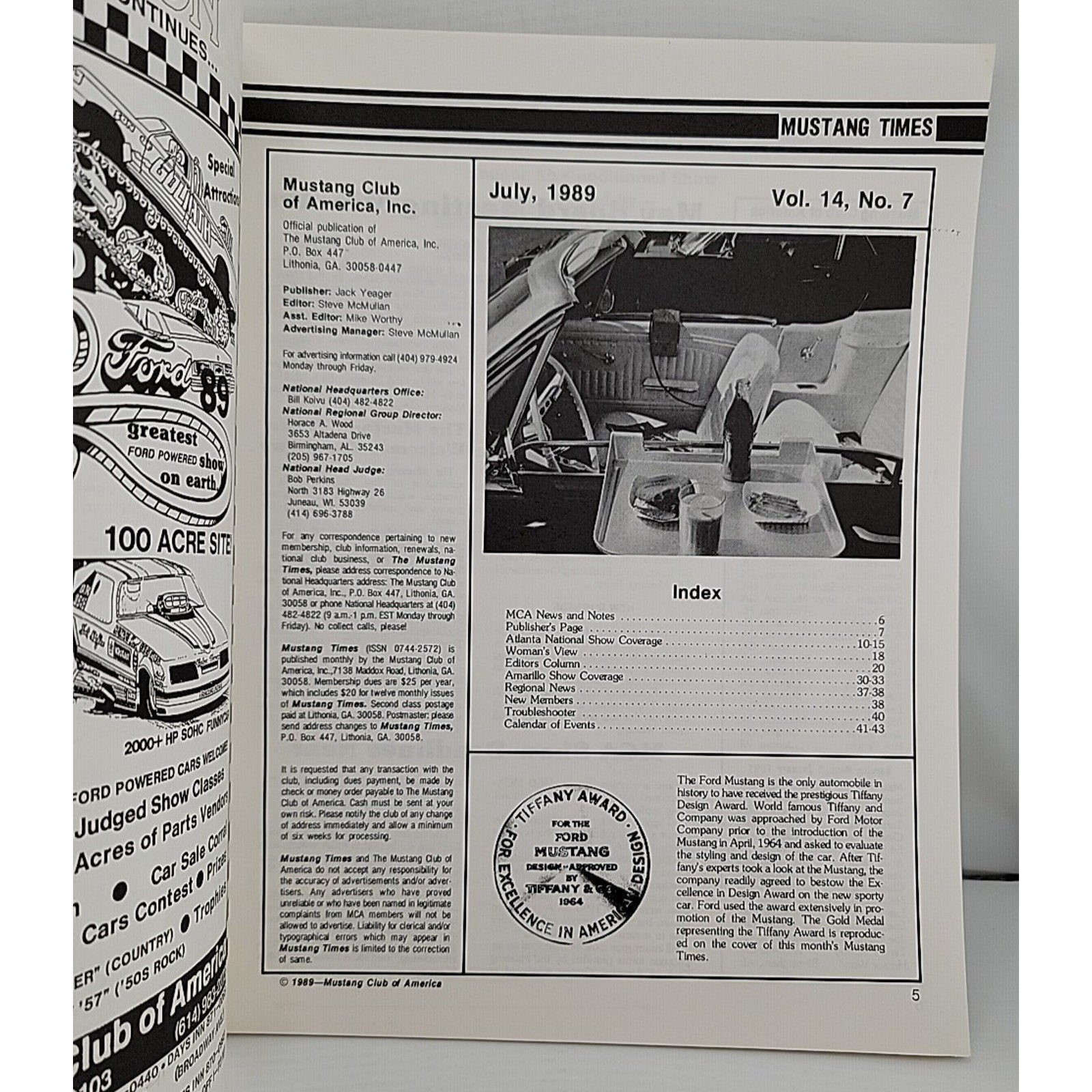 Mustang Times July 1989 Magazine