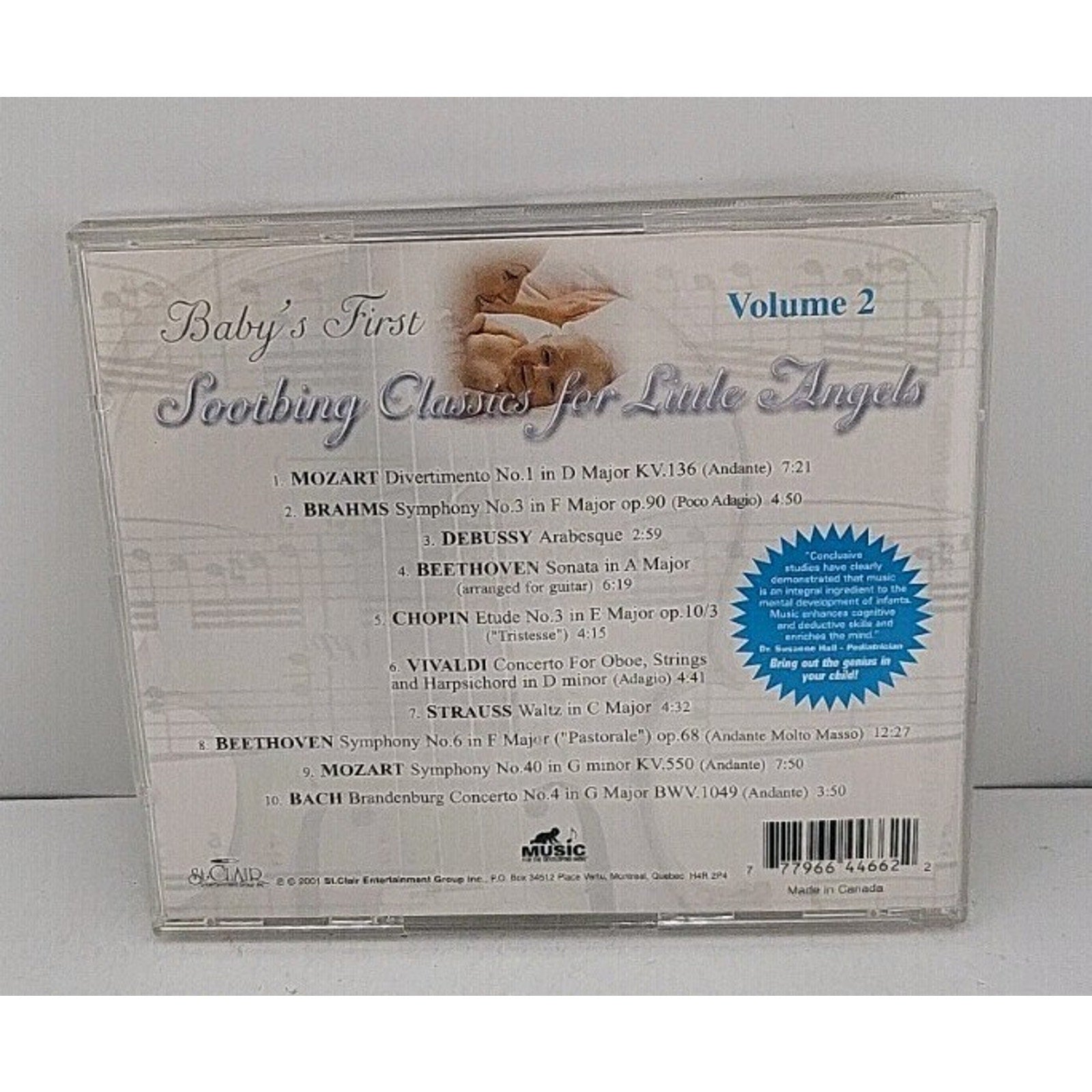 Baby's First Soothing Classics for Little Angels Volume 2 CD