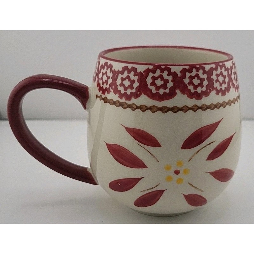 Temp-tations by Tara Old World Cranberry 14oz Mugs Set of 4