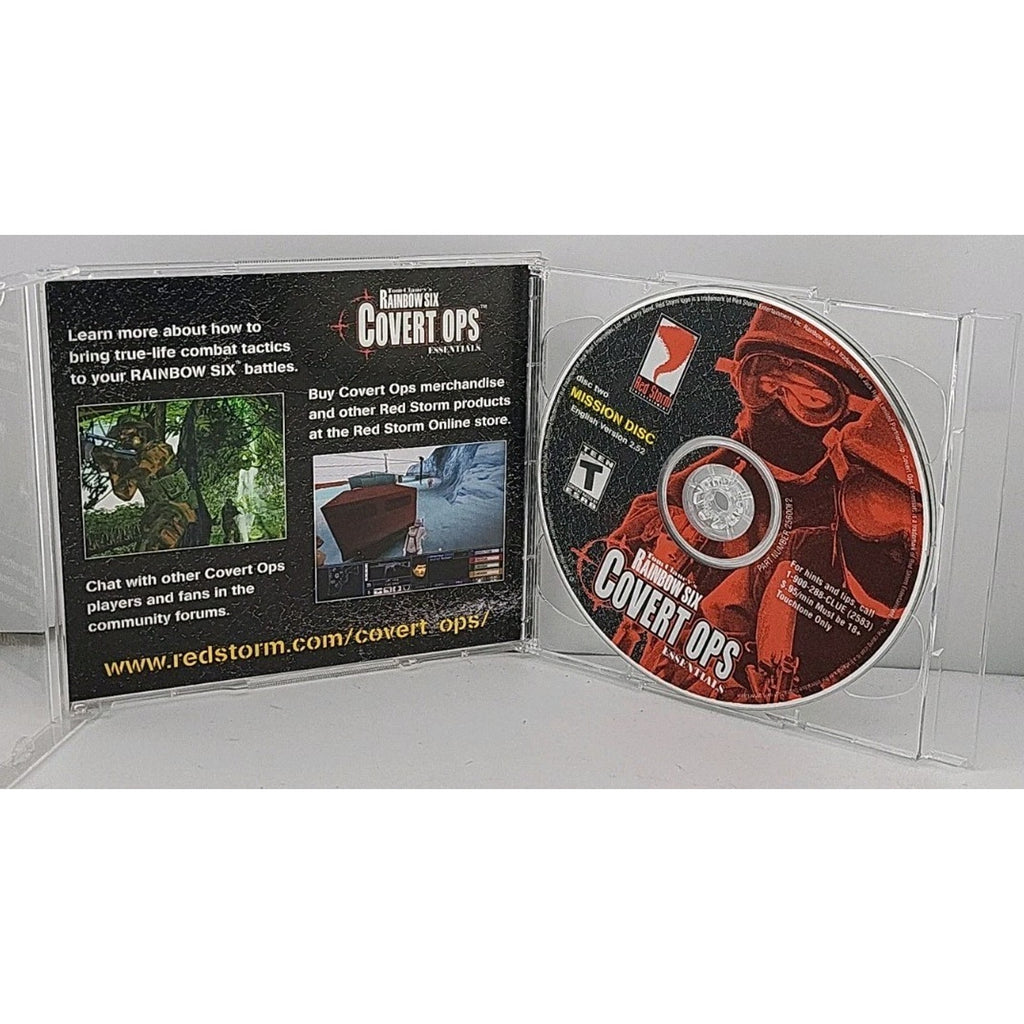 Rainbow Six Covert Ops Essentials Game PC 2000 Tom Clancy Additional Intel DISC