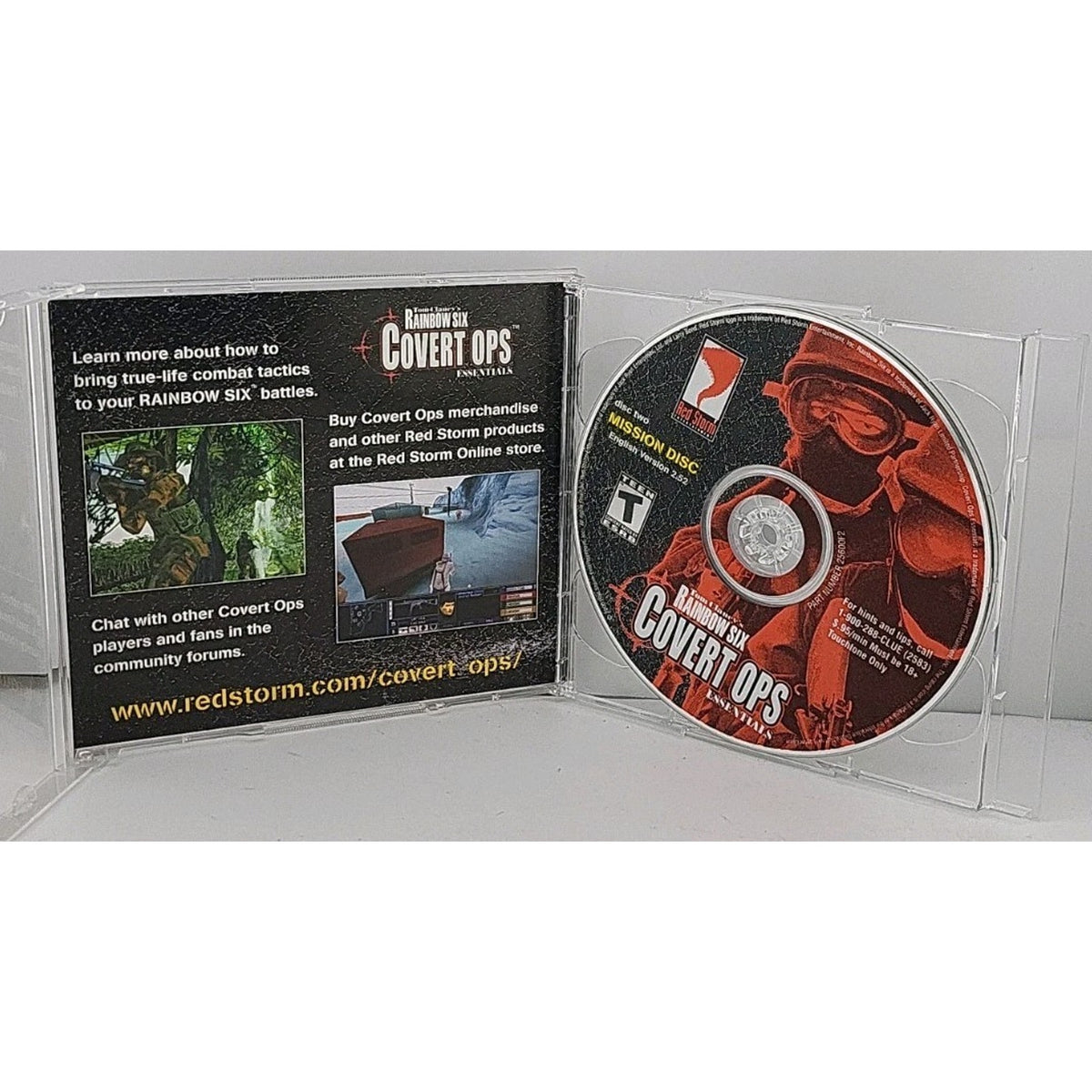 Rainbow Six Covert Ops Essentials Game PC 2000 Tom Clancy Additional Intel DISC