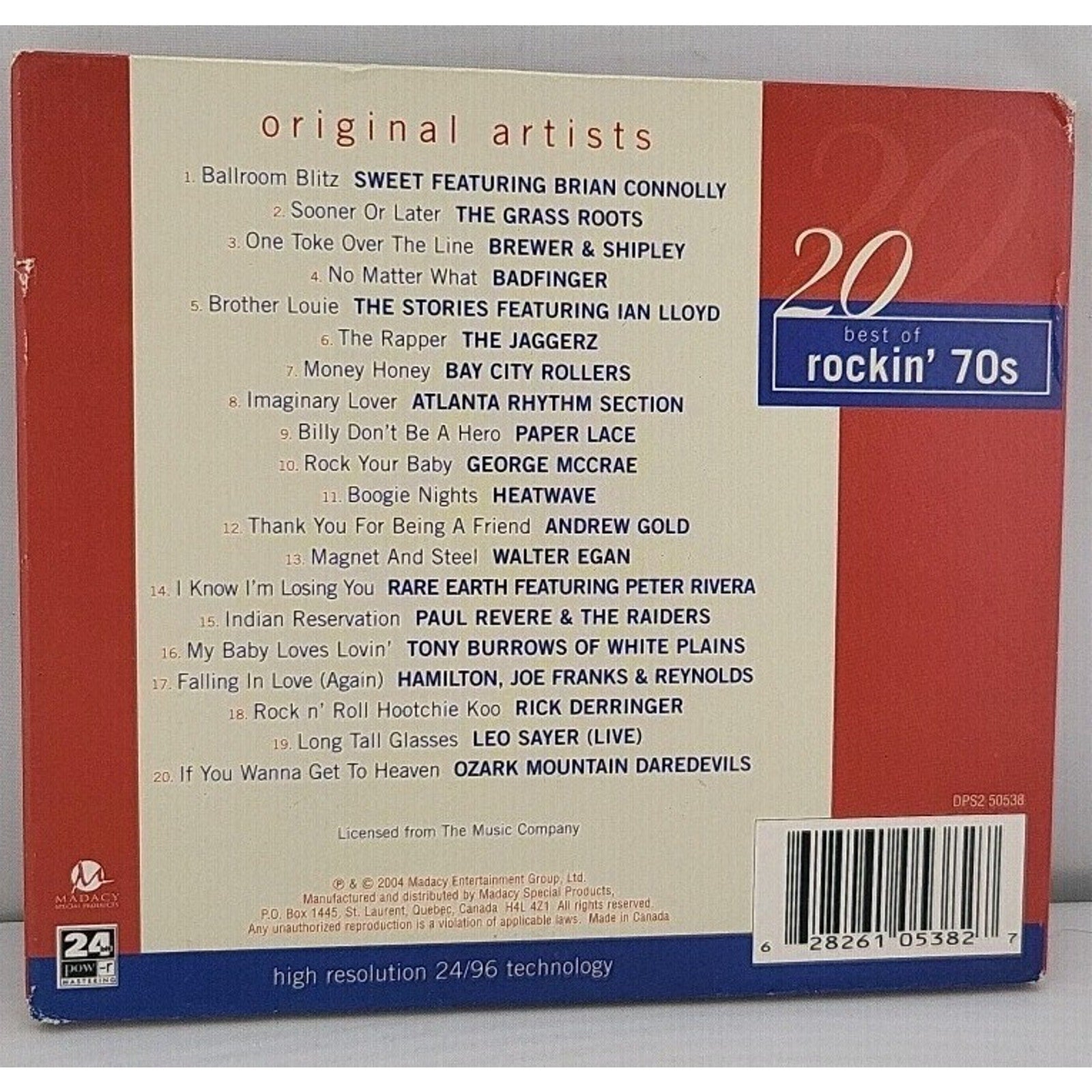 20 Best Rockin' 70s by Various (CD, 2004)