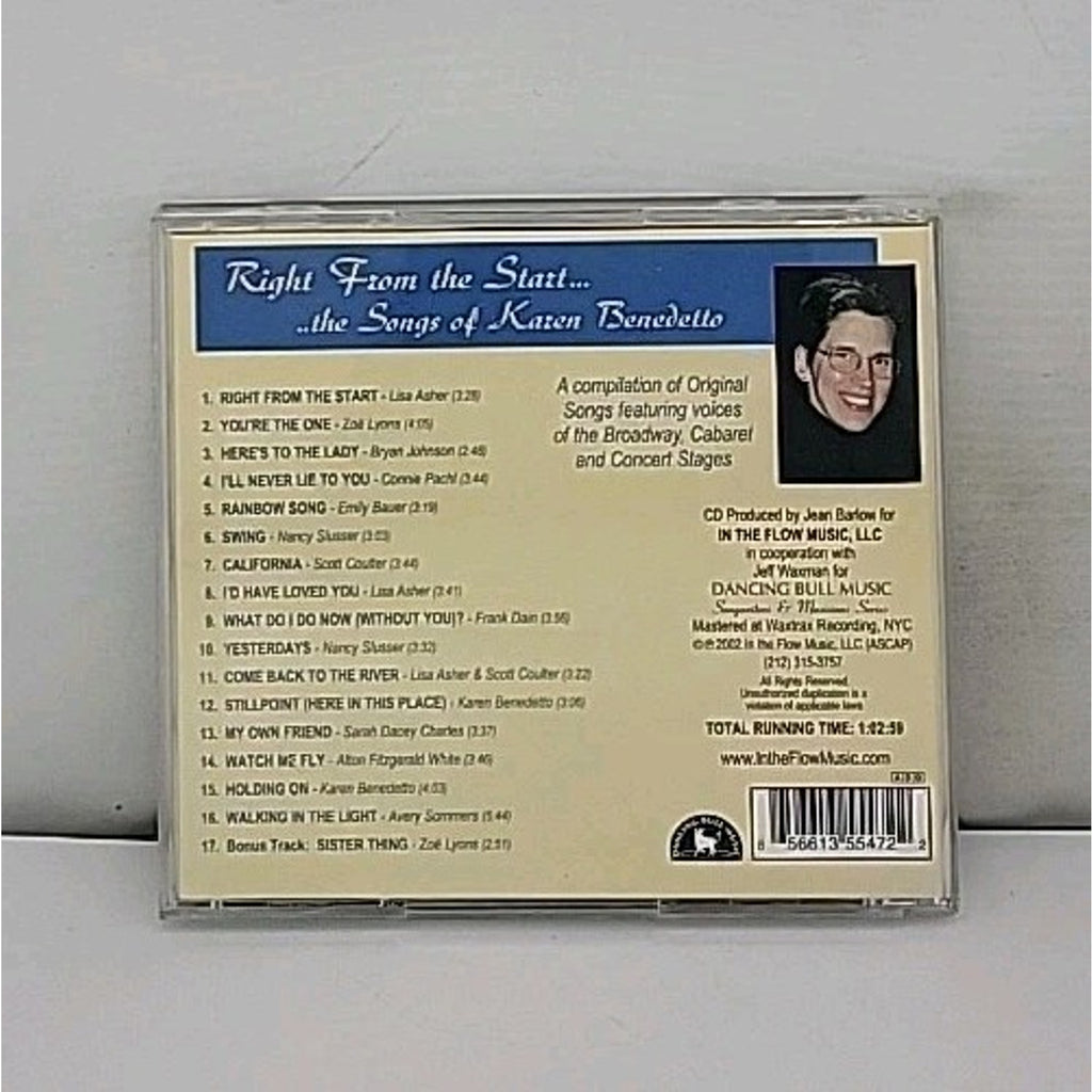 Right from the Start the Songs of Karen Benedetto by Karen Benedetto (CD, 2002)