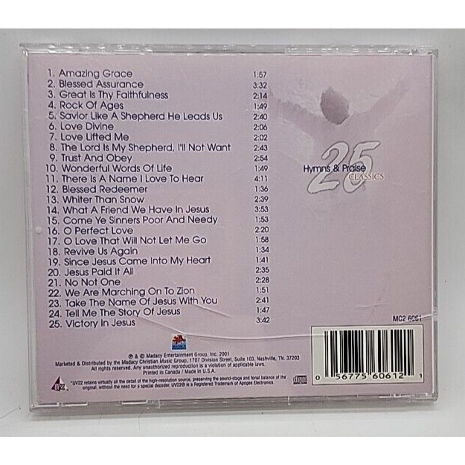 Vol. 2-25 Hymns & Praise Classics by Various (CD, 2001)