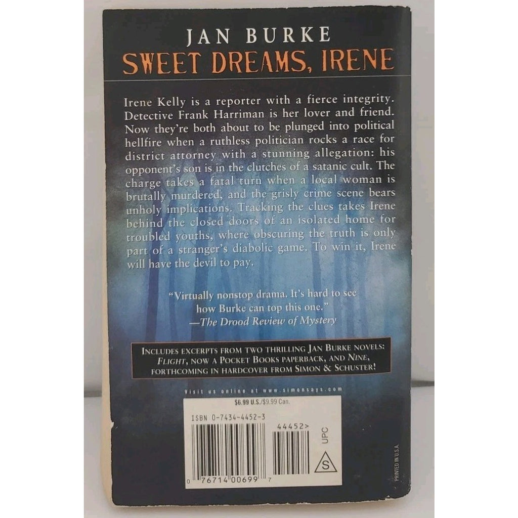 Sweet Dreams, Irene by Jan Burke Paperback