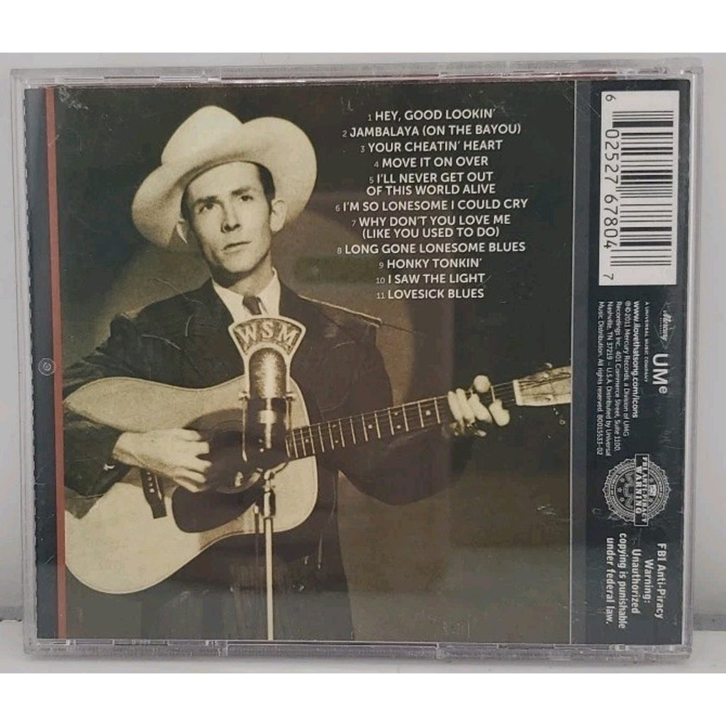 Icon by Williams, Hank (CD, 2011)