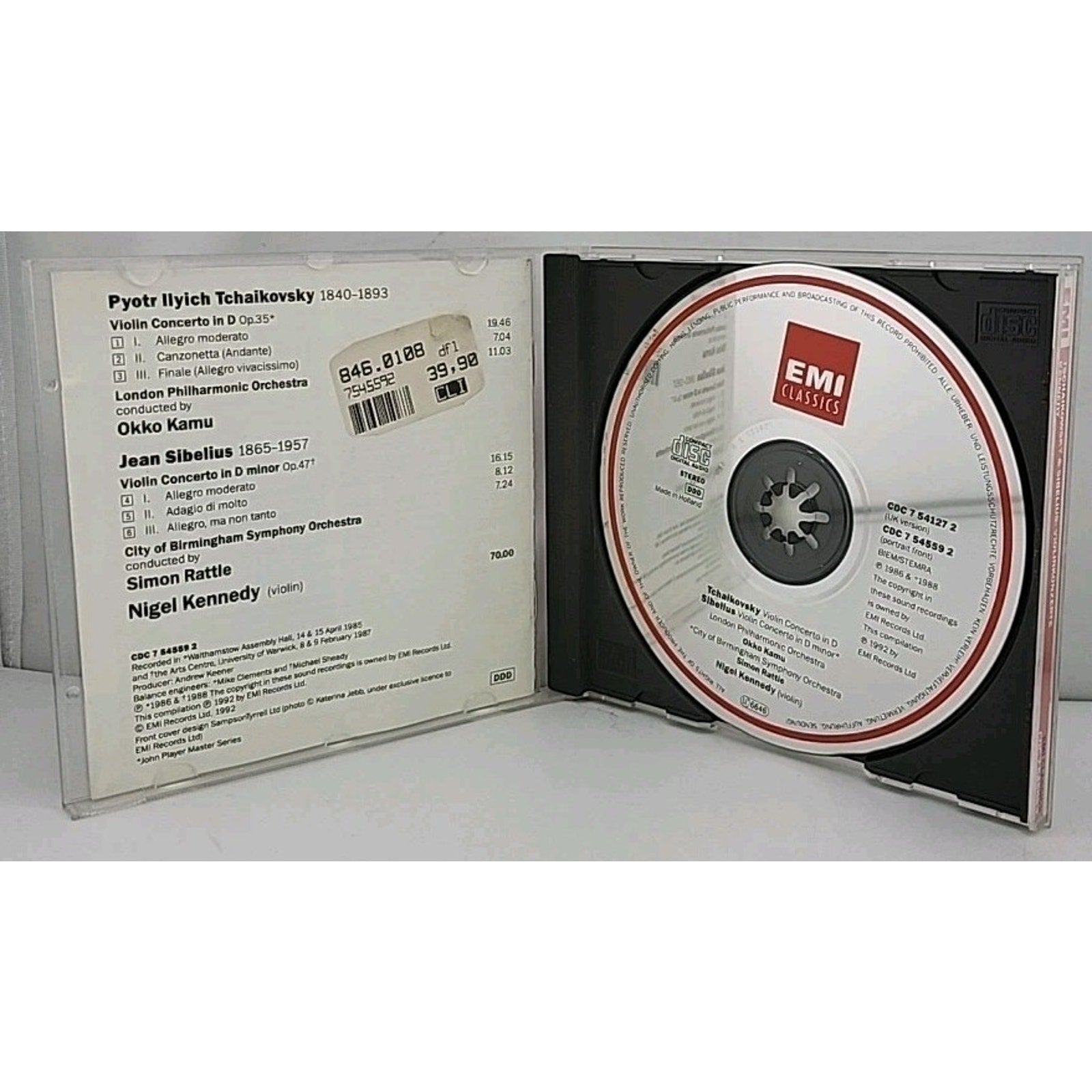 Con Vn by Nigel Kennedy (CD, 1992)
