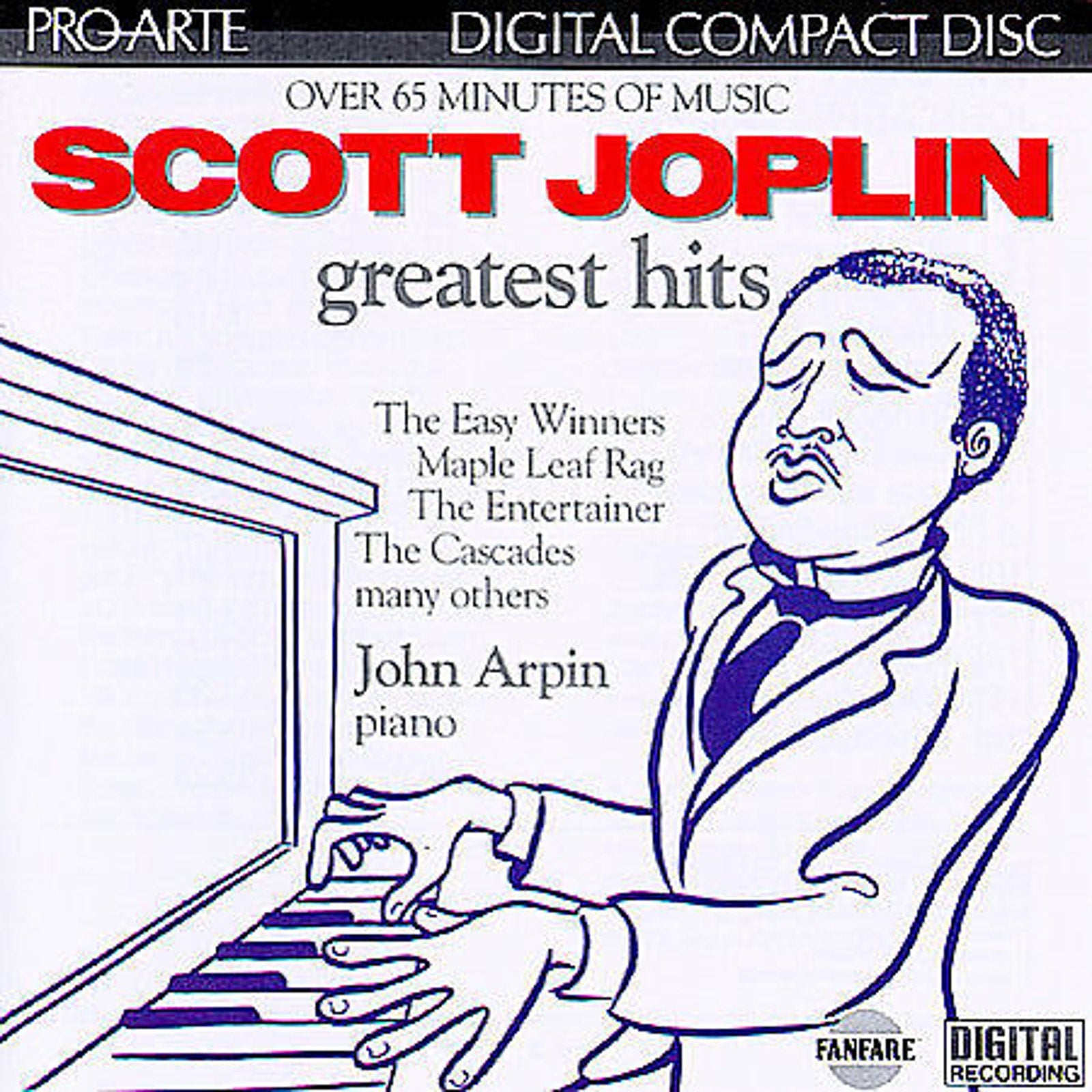 Scott Joplin's Greatest Hits by John Arpin (CD, Jan-1993, Pro-Arte Records)