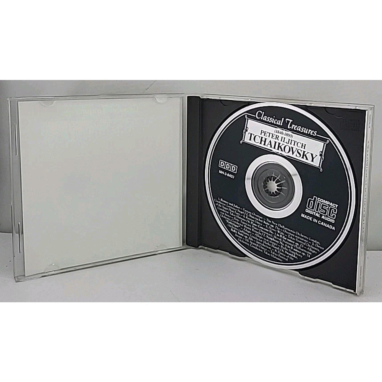 Tchaikovsky Classical Treasures CD Romeo Juliet Nutcracker Piano Concerto