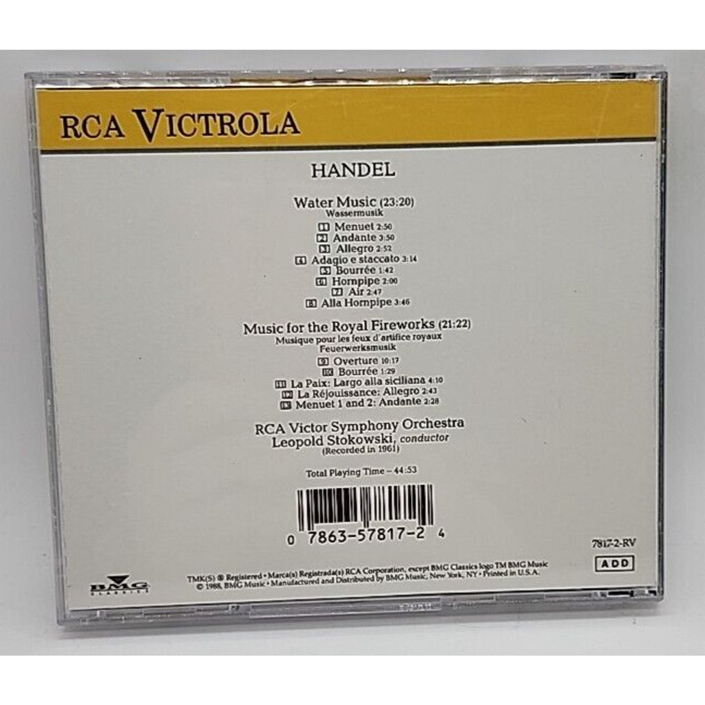 Various Artists : Water Music / Royal Fireworks CD