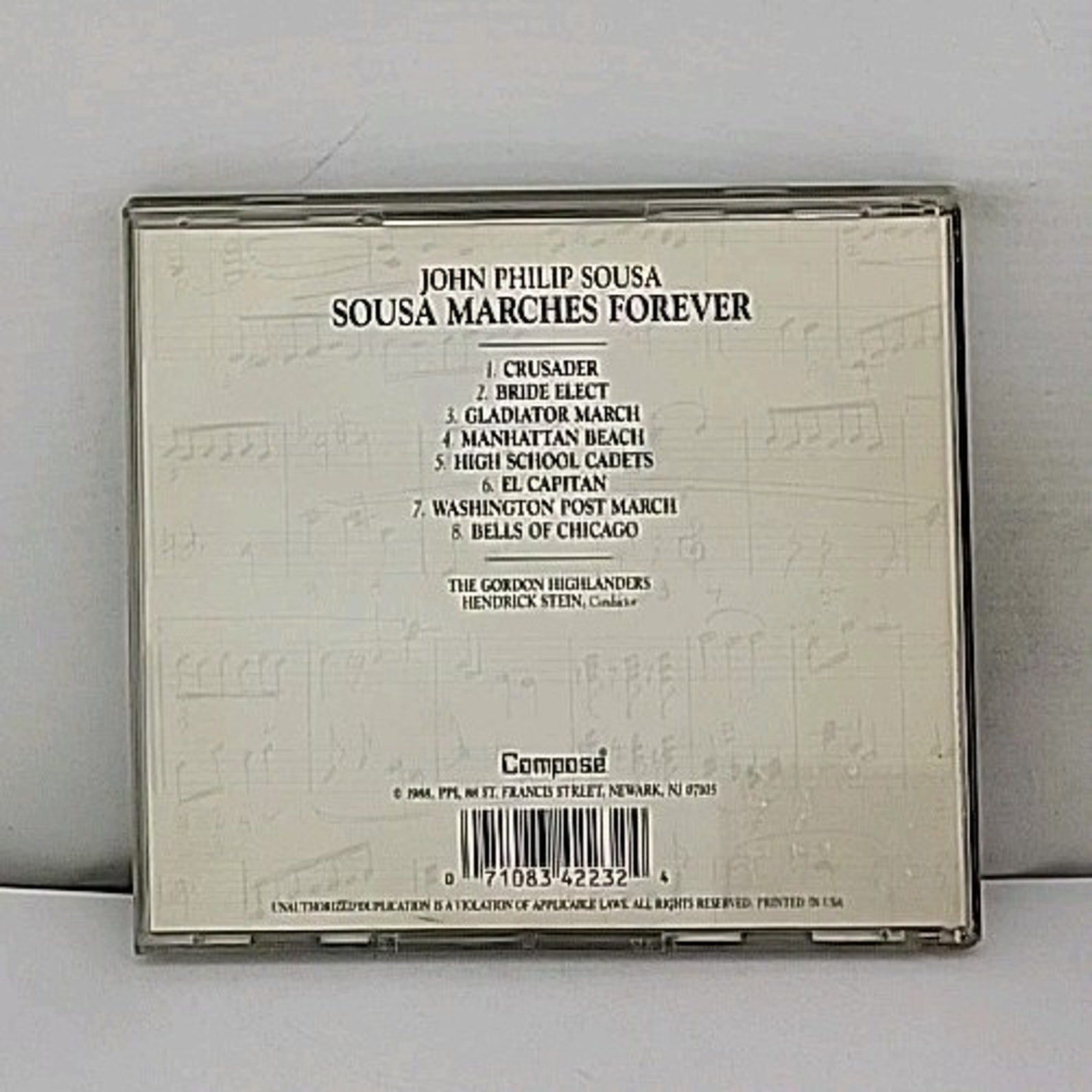 Sousa Marches Forever by John Philip Sousa (CD, 1988, Compose Records)