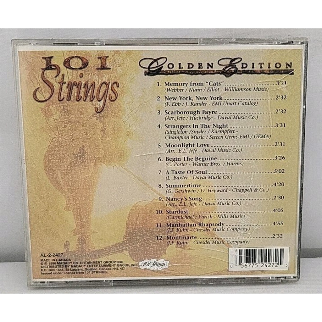 Golden Edition by 101 Strings (CD, 1996)