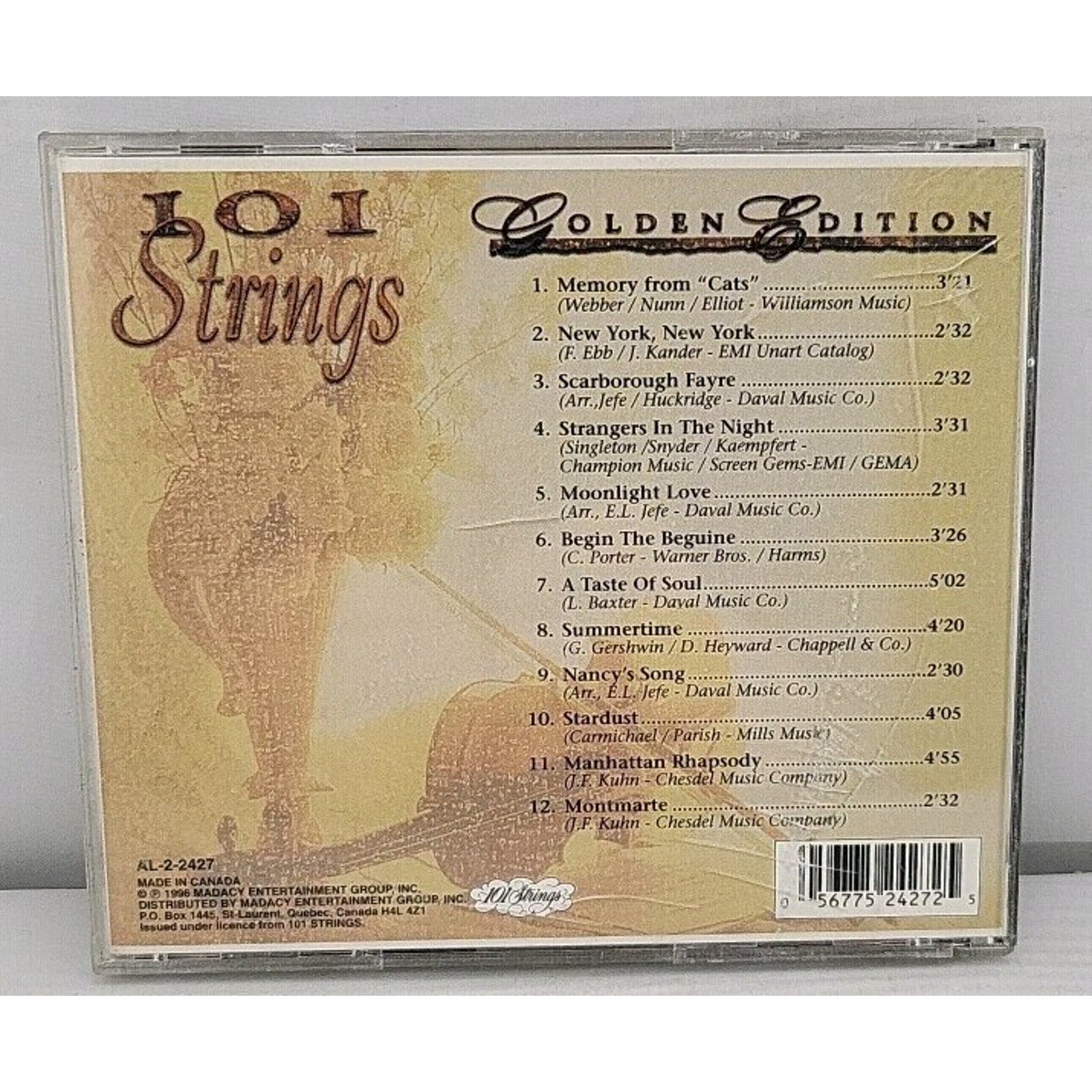 Golden Edition by 101 Strings (CD, 1996)