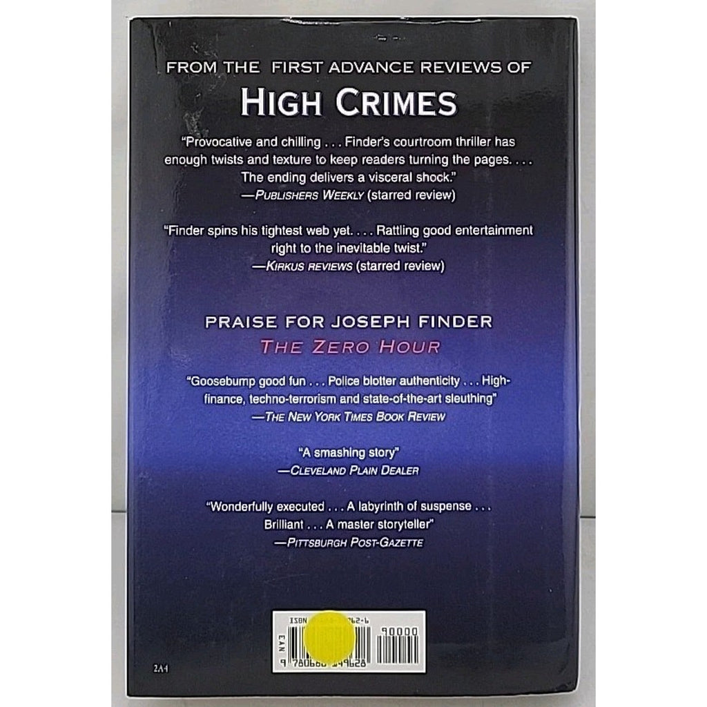 High Crimes by Joseph Finder (1998, Hardcover)