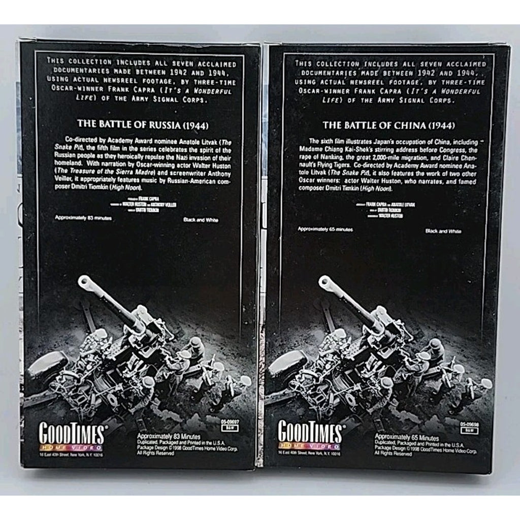 Why We Fight - Series Set (VHS, 2002, 5-Tape Set)