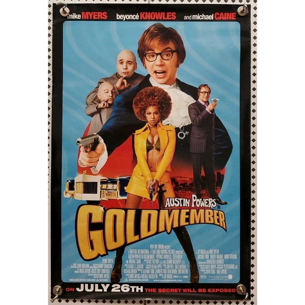 Austin Powers Goldmember Original One Sheet Movie Poster - 2002 13.5x20