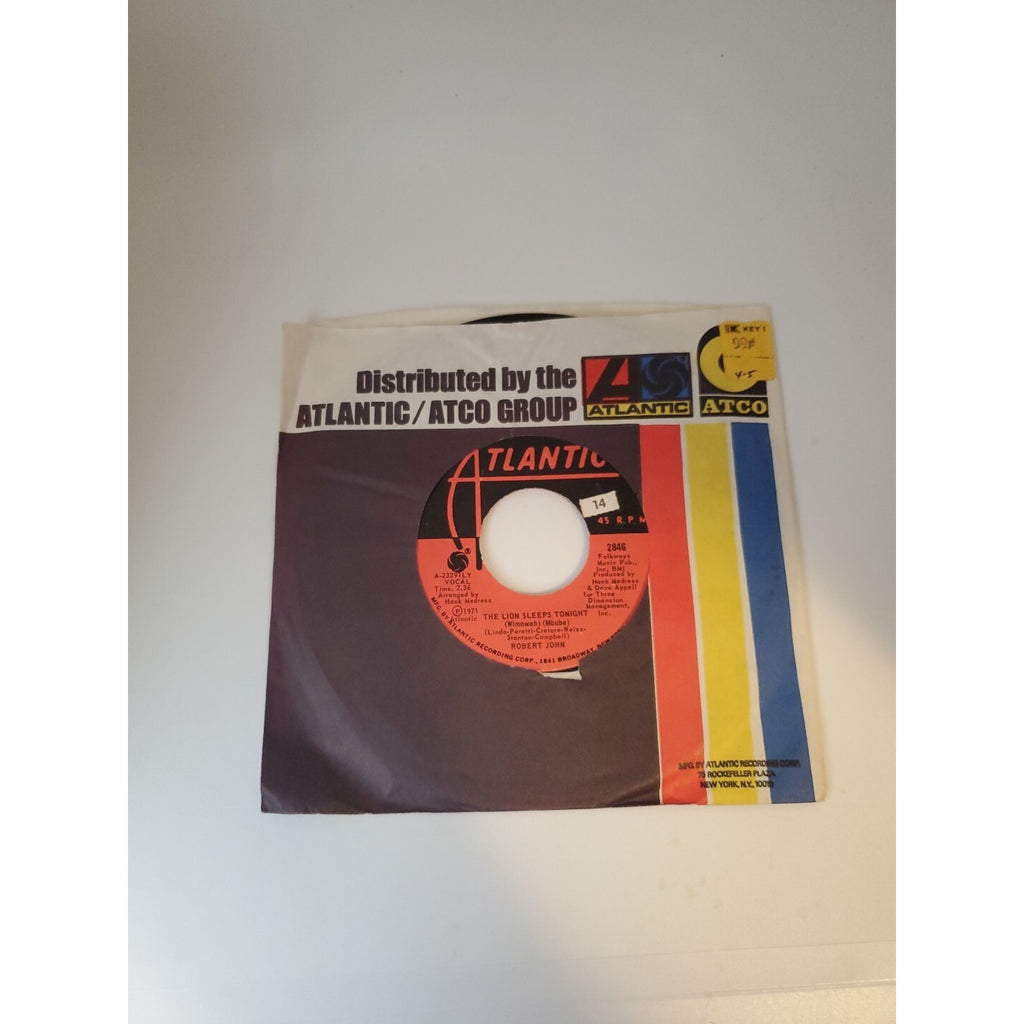 Robert John - The Lion Sleeps Tonight / Janet (Record)