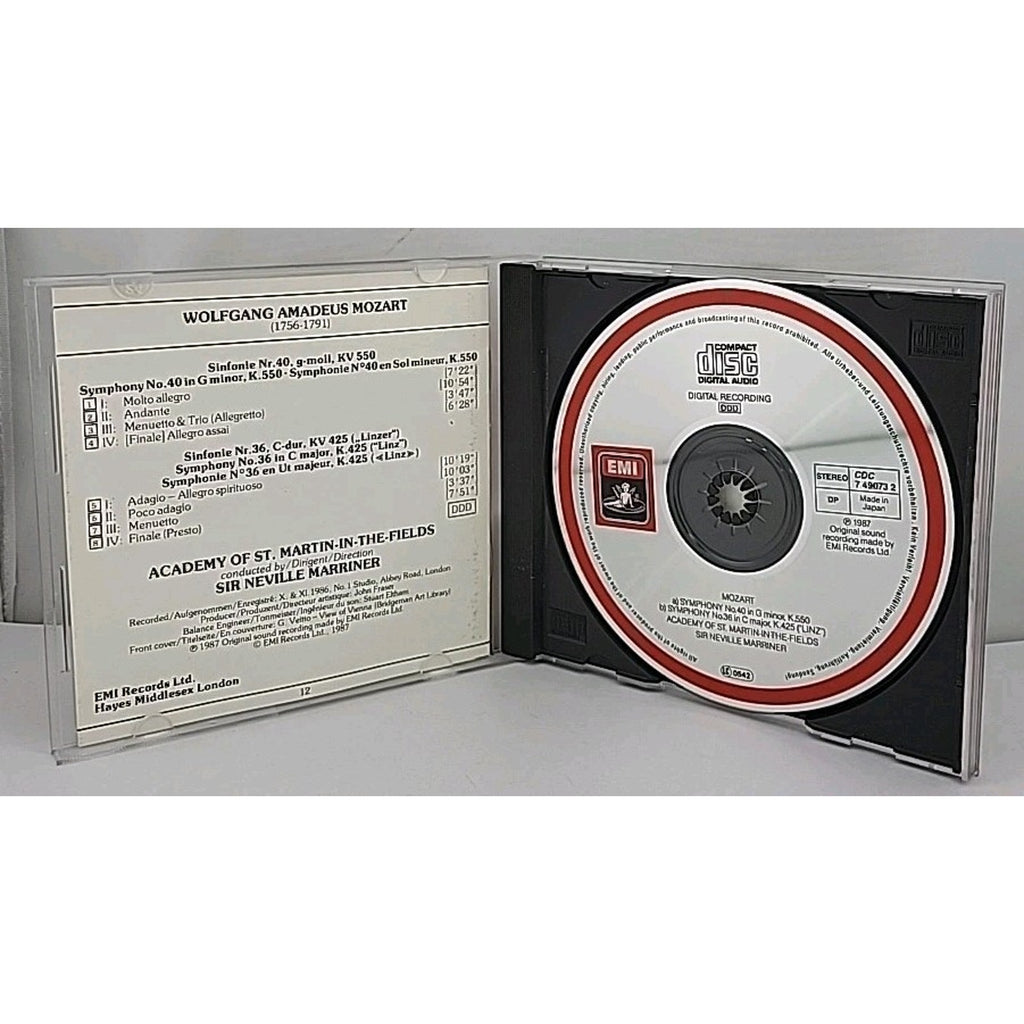 Mozart: Symphony no 36 & 40 /Sir Neville Marriner, ASMF (CD, EMI Angel (USA))