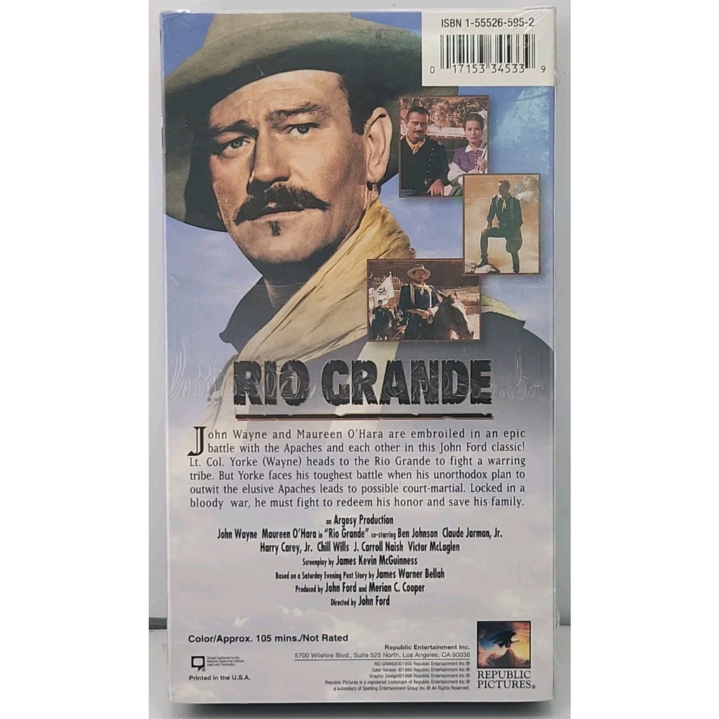 Rio Grande (VHS, 1994, Colorized Version)*Brand New*