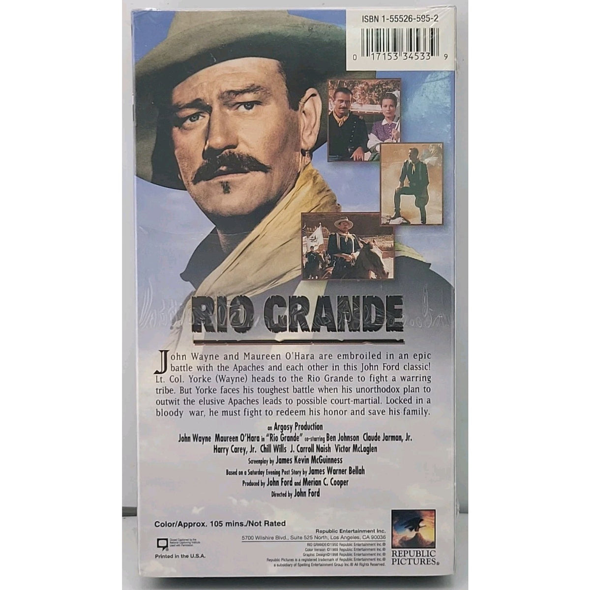 Rio Grande (VHS, 1994, Colorized Version)*Brand New*