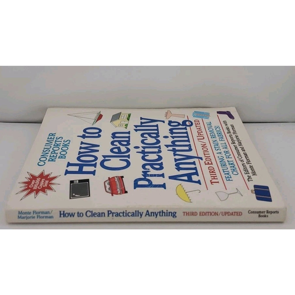 How to Clean Practically Anything by Consumer Reports Books 1992 Paperback