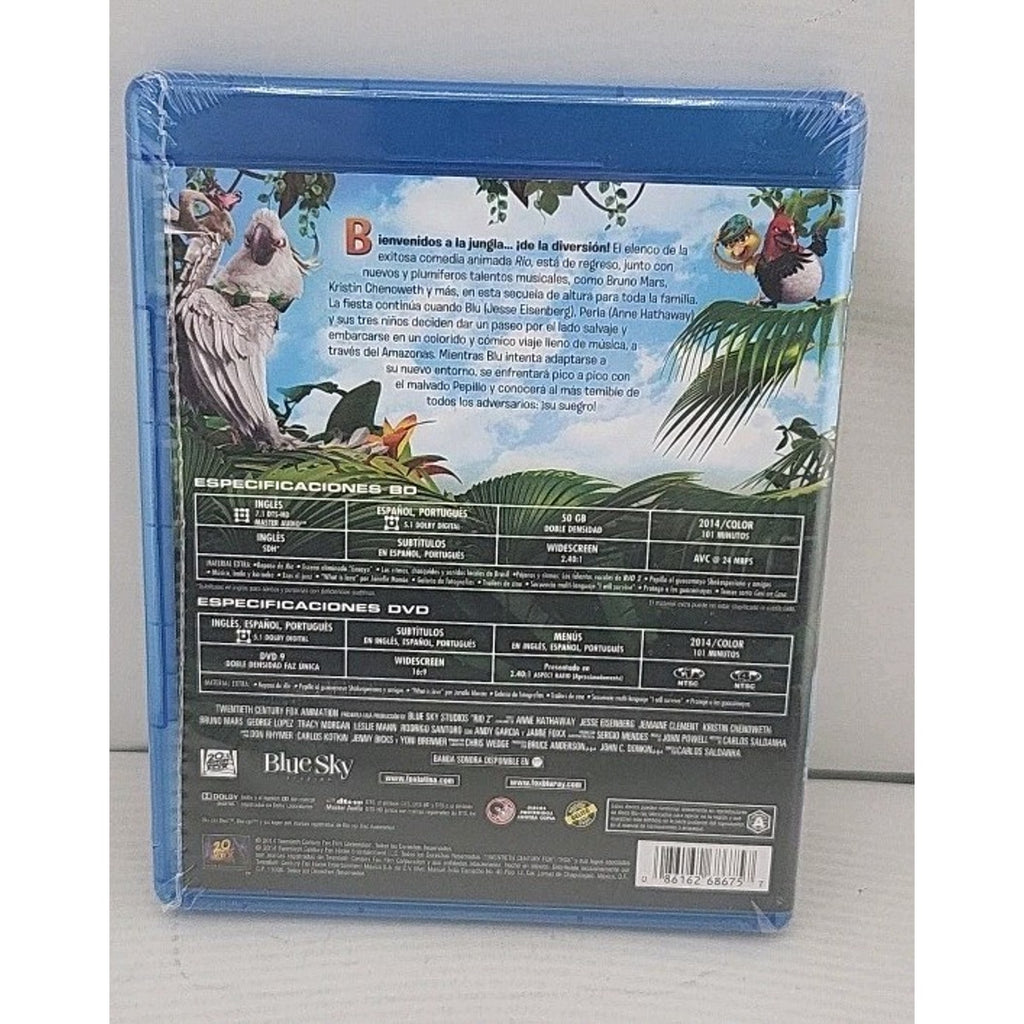 Rio 2 Blu-Ray + (Blu-ray, 2014, Multi-Language) *Brand New*