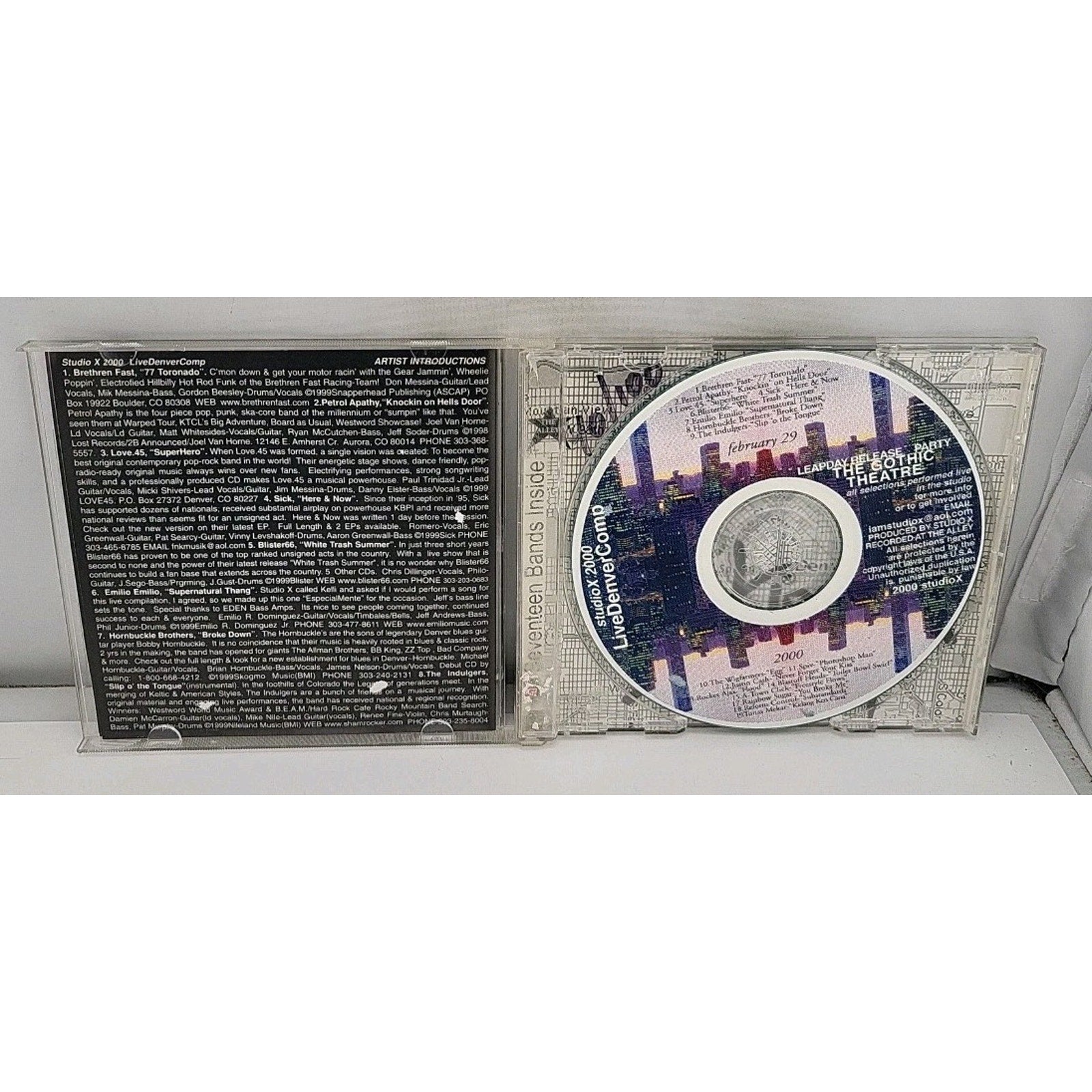 Studio X: Live Denver by Various Artists (CD, Jun-2004, Hapi Skratch Records)