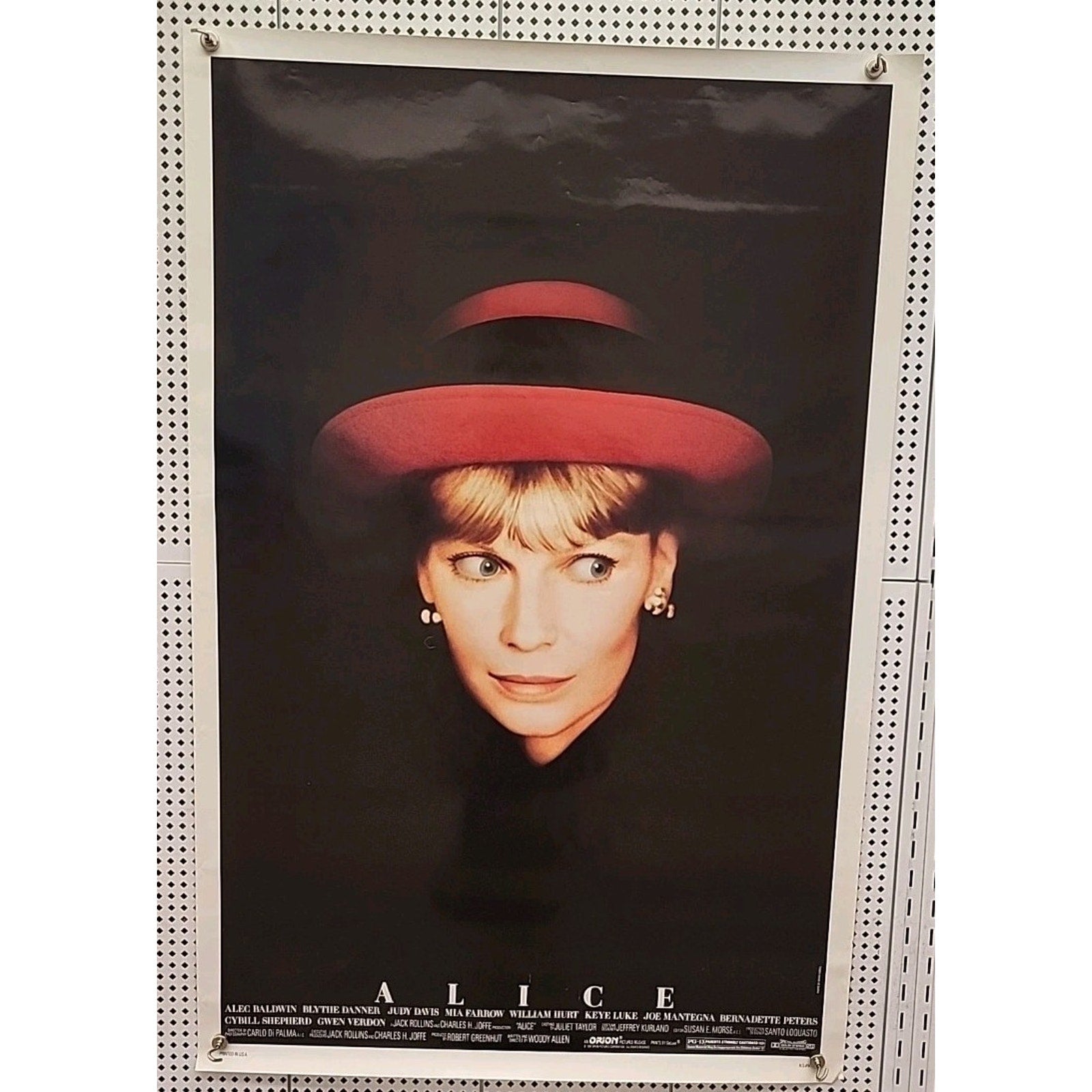 1990 Original DS Movie Poster Alice 41x27"