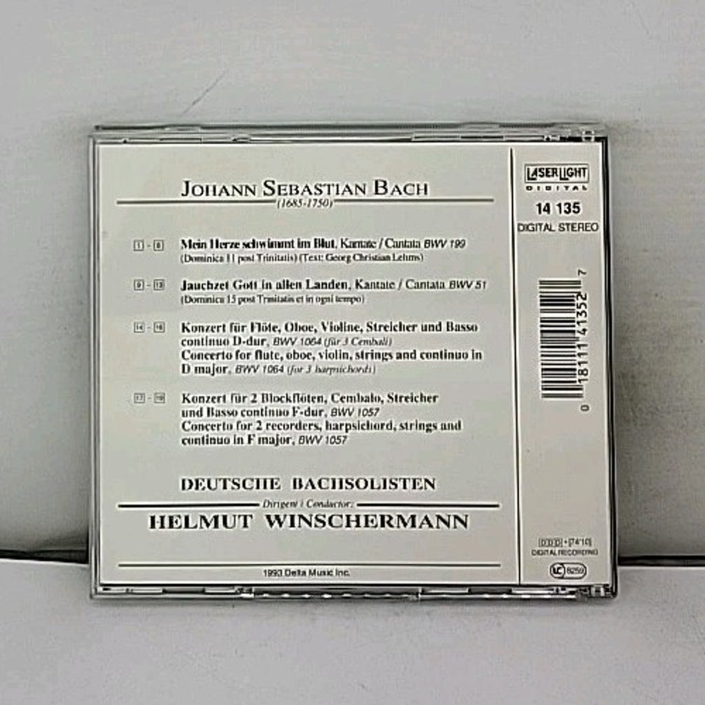 Cant 51/199/Con Fl Ob & Vn by J.S. Bach (CD, 1993)